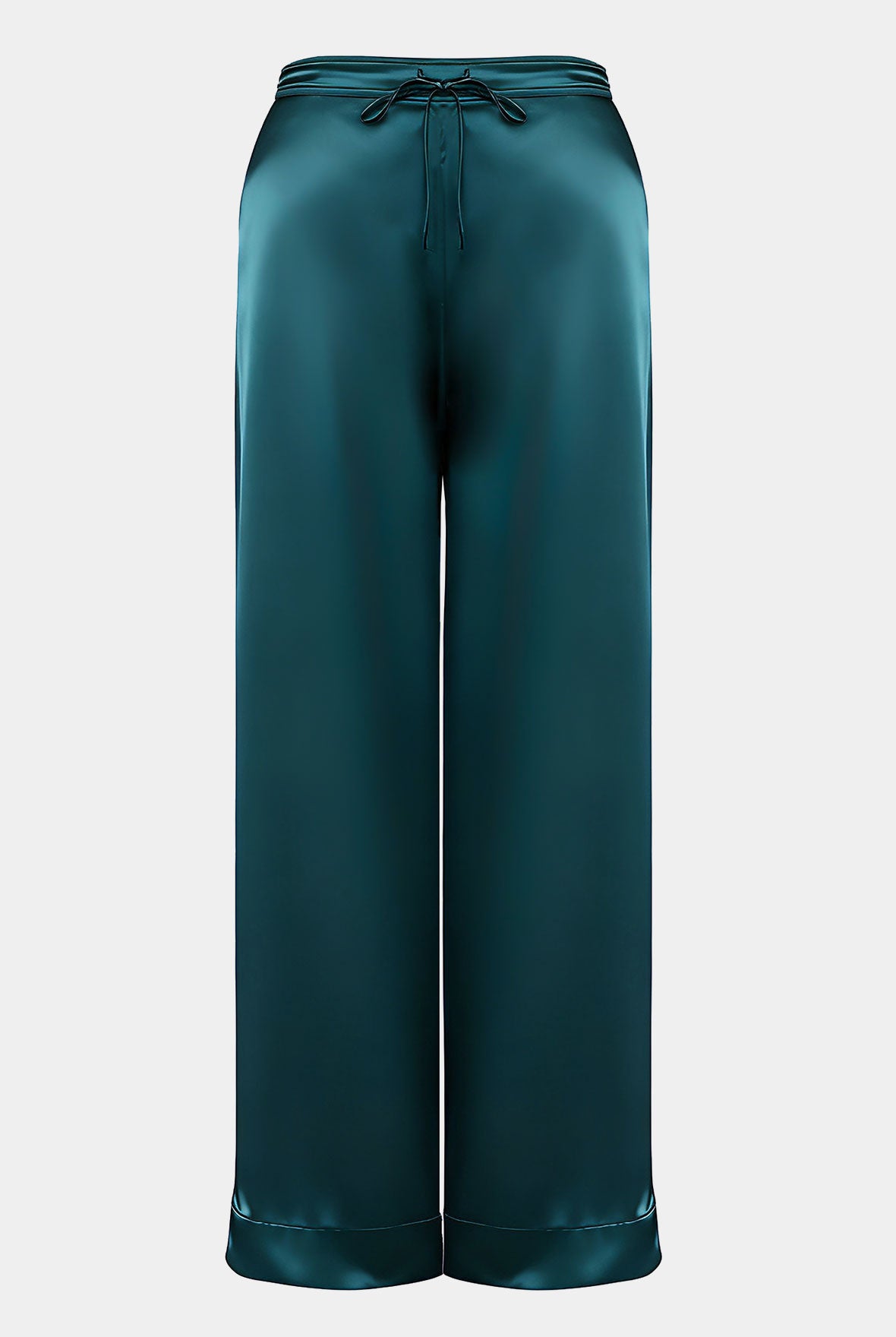 Silk Pants Nokaya in Teal Eclipse.