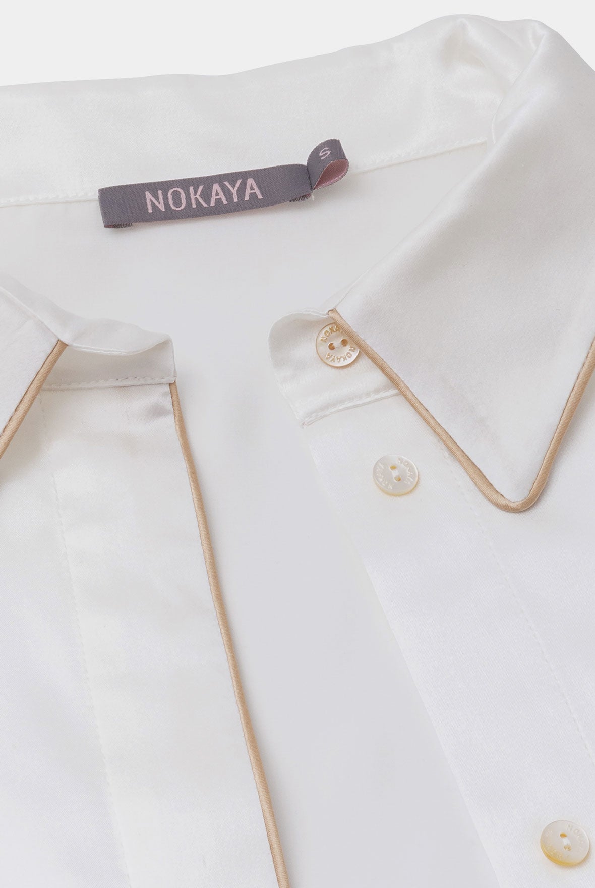 The Lady Silk Pyjamas Ivory