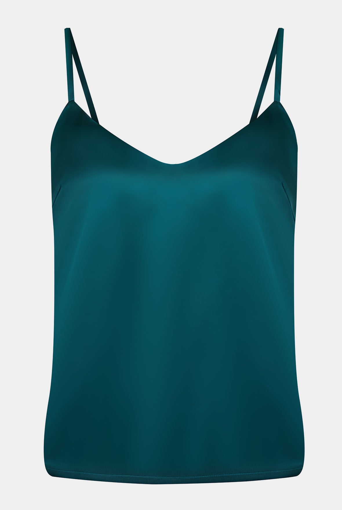 The Lady Silk Camisole Teal Eclipse