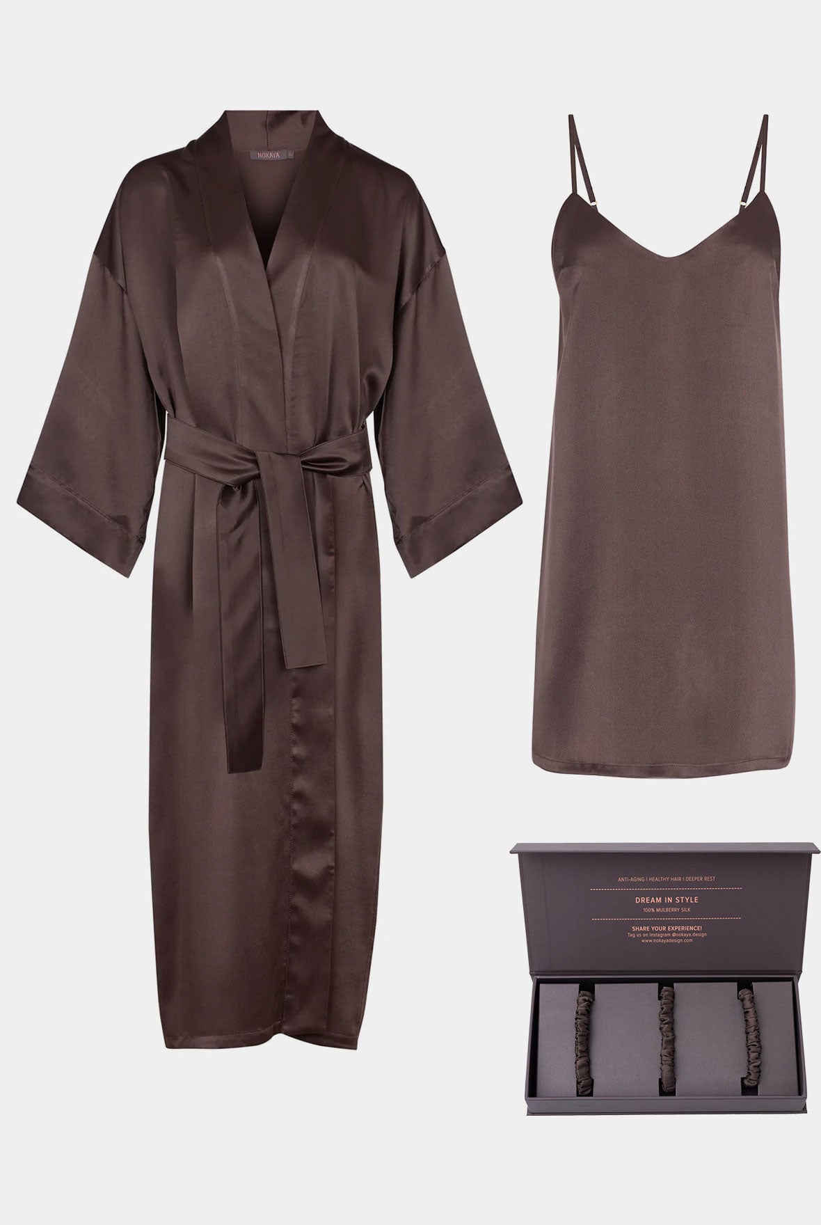 SILK LOUNGEWEAR FUTURE BROWN BUNDLE