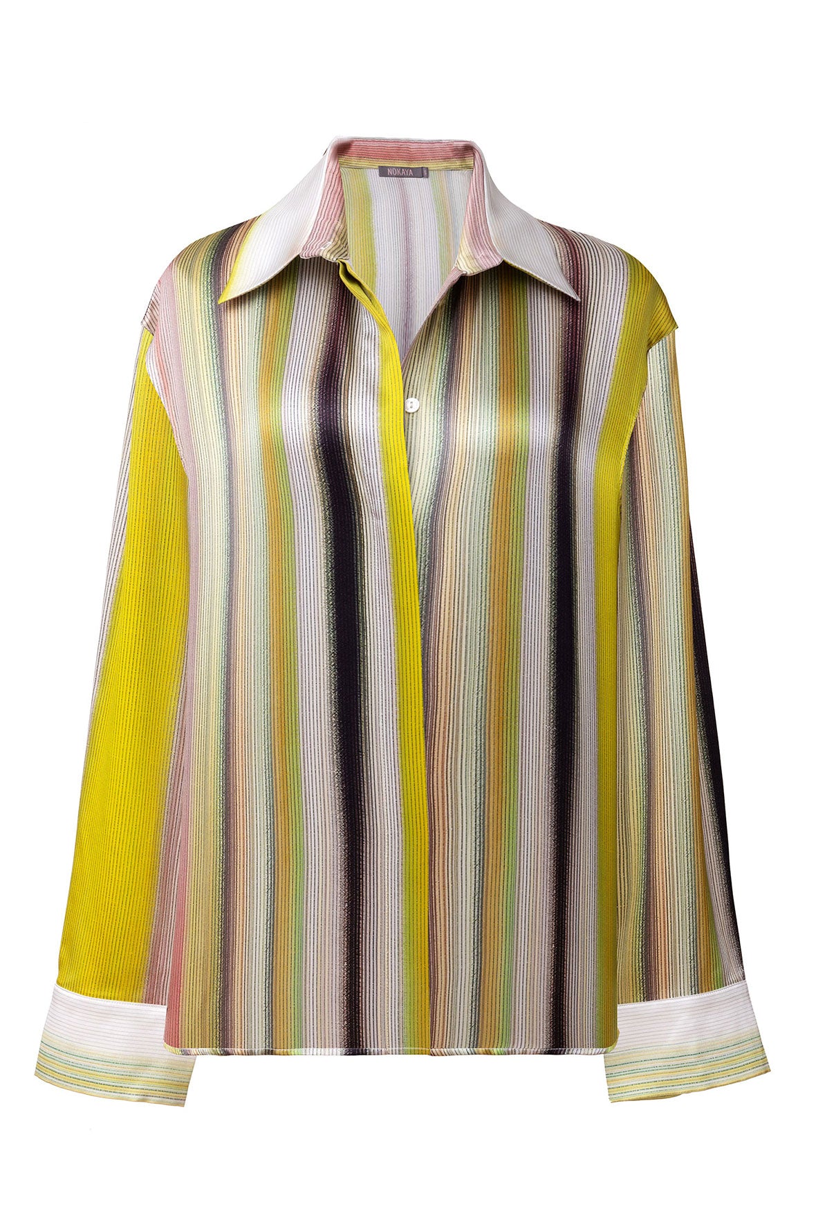 Art Stripes Silk Shirt