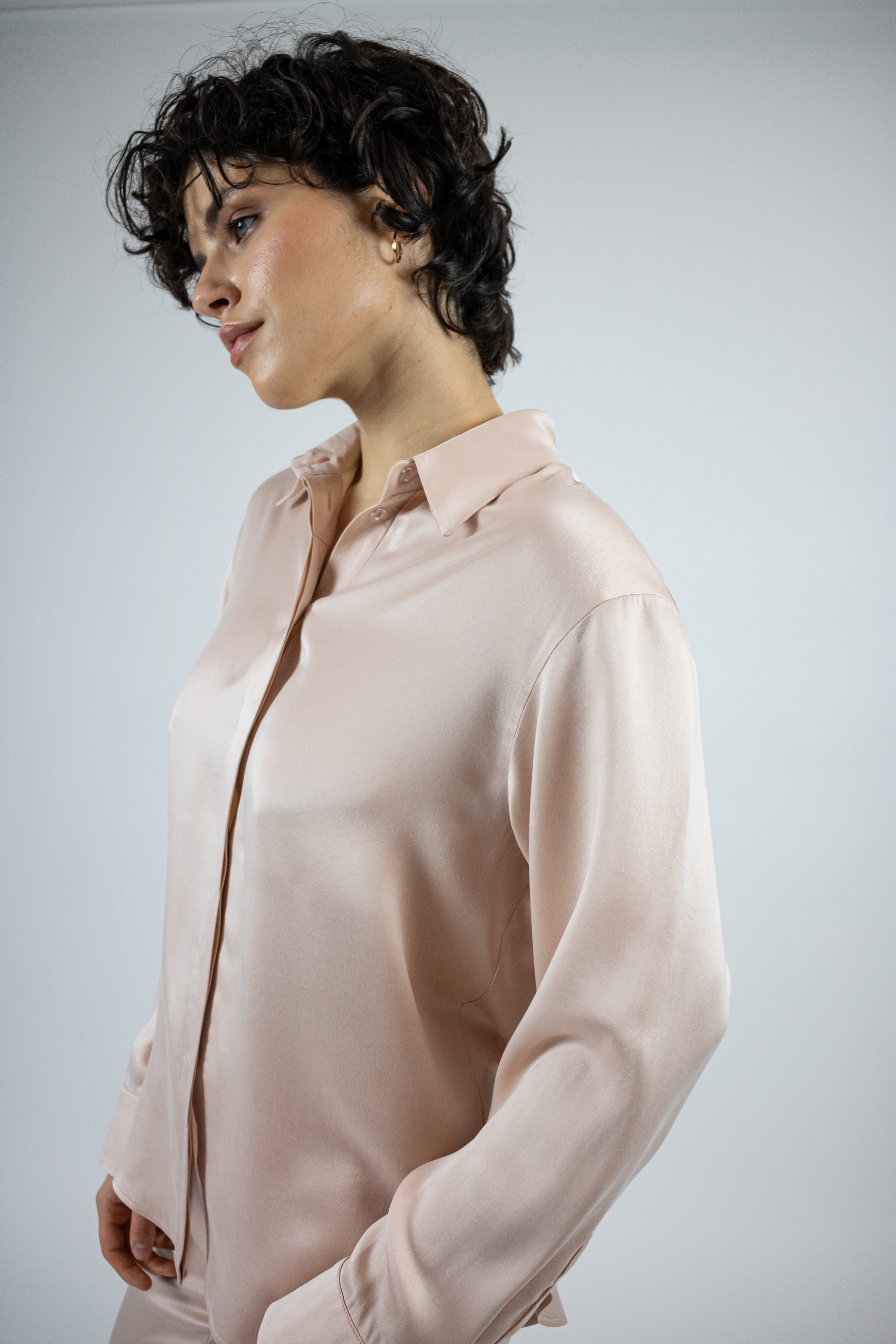 Silk Dreamscape Shirt Transcendent Pink