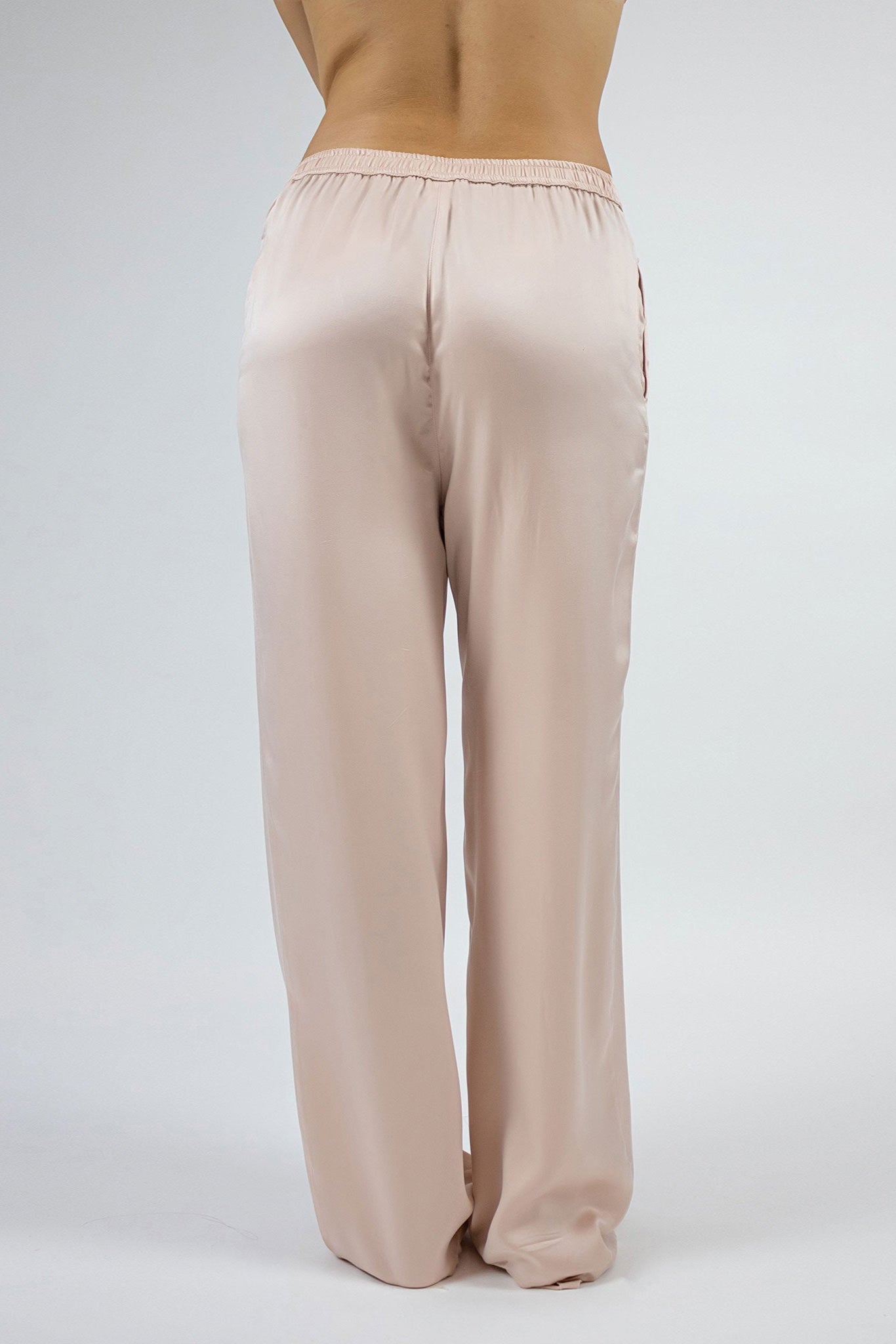 Chic Silk Dreamscape Bottoms. Machine-washing friendly.