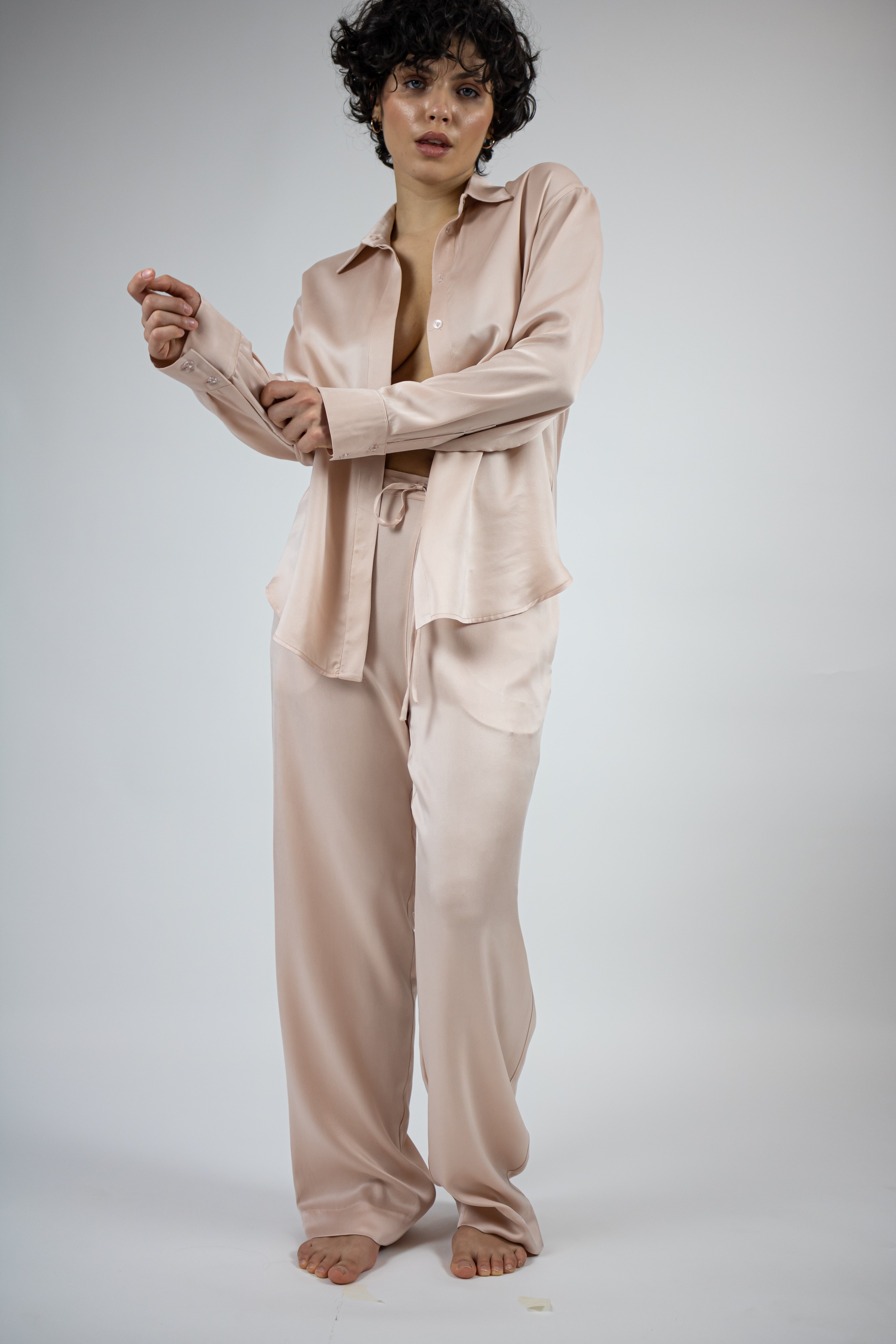 Silk Dreamscape Shirt Transcendent Pink