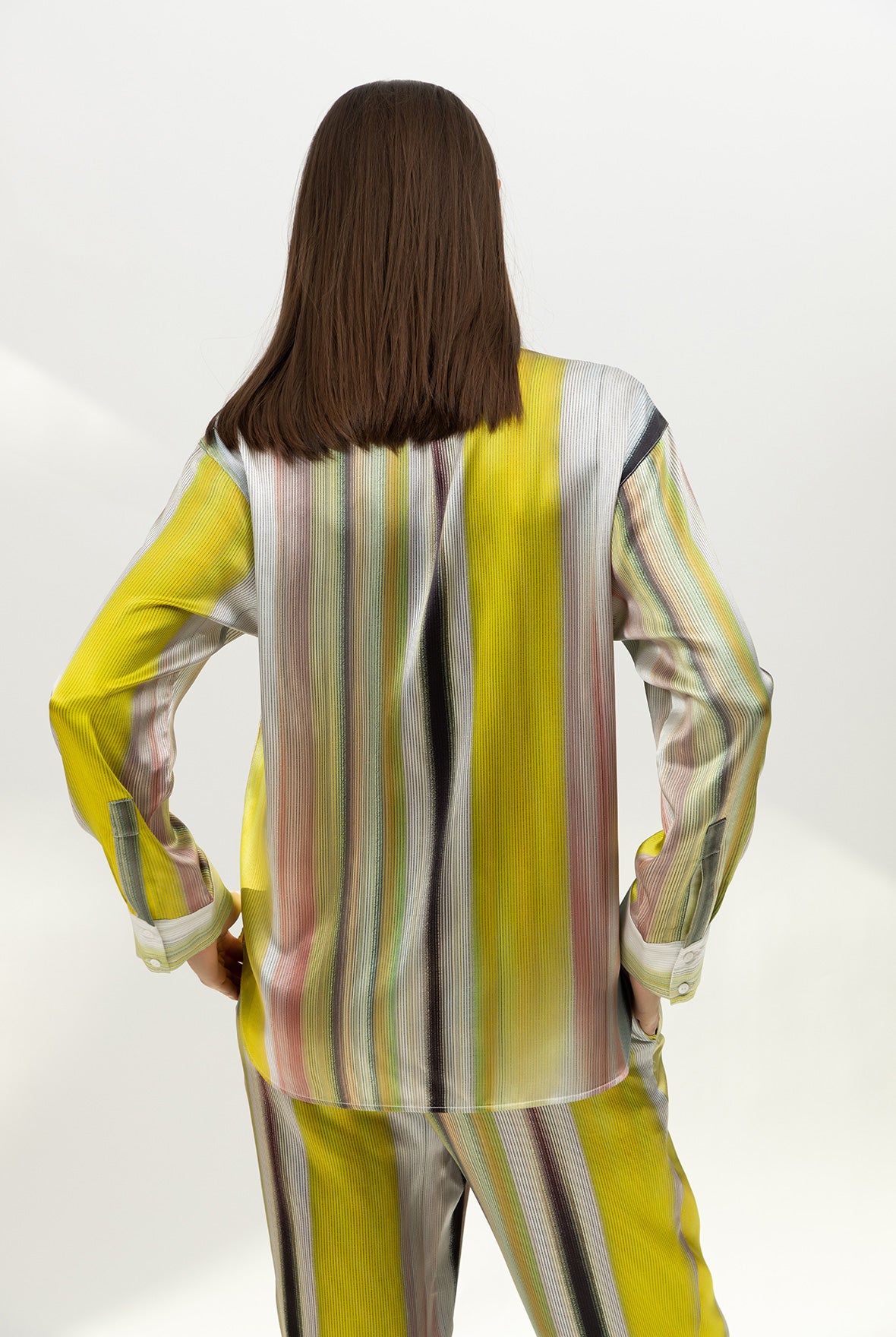 Art Stripes Silk Shirt