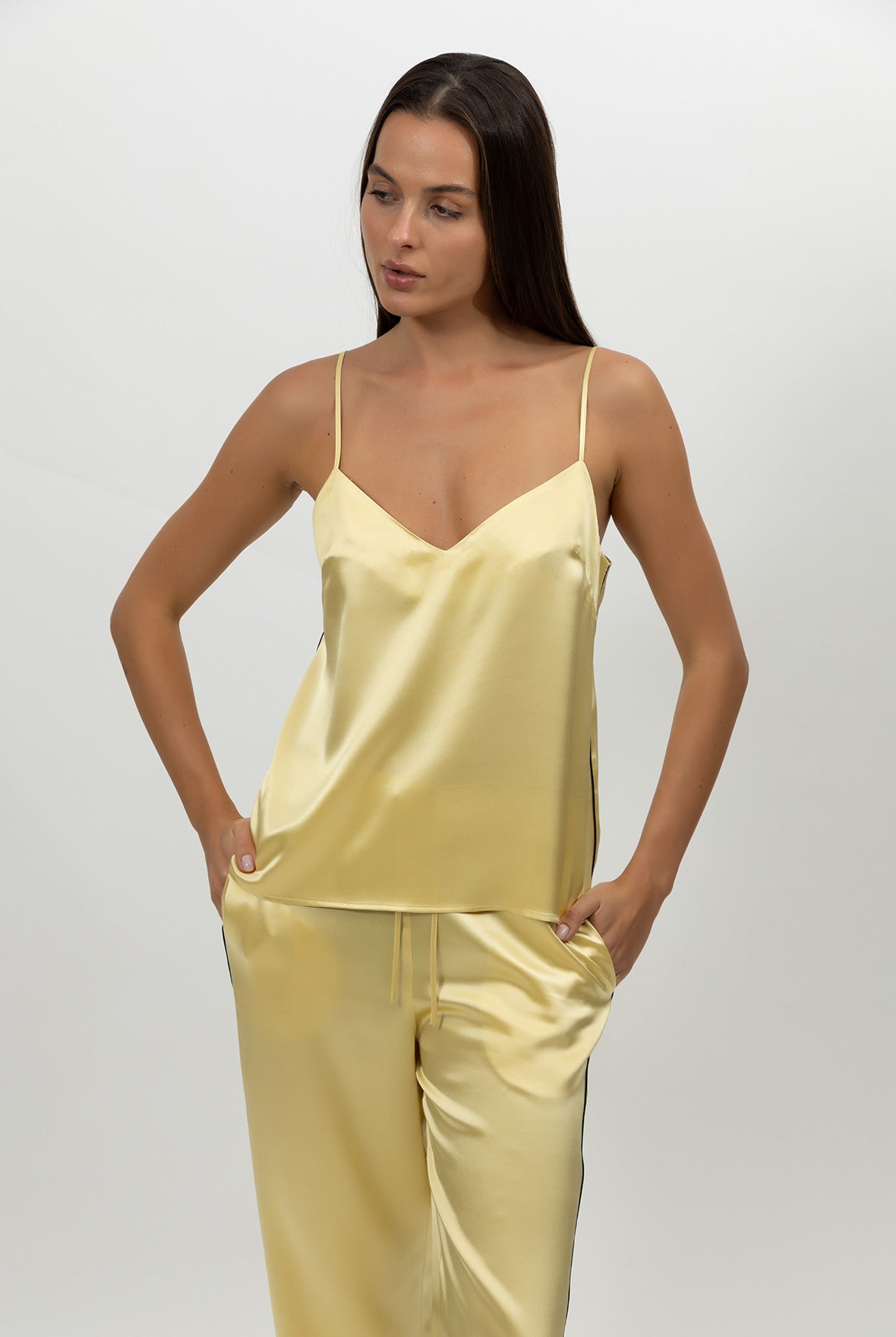 The Lady Silk Camisole Panna Cotta