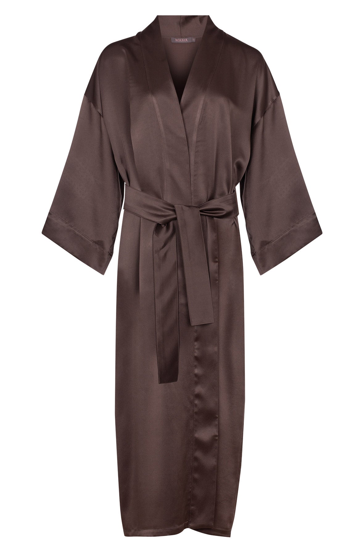 Silk Long Kimono-style Robe The Lady
