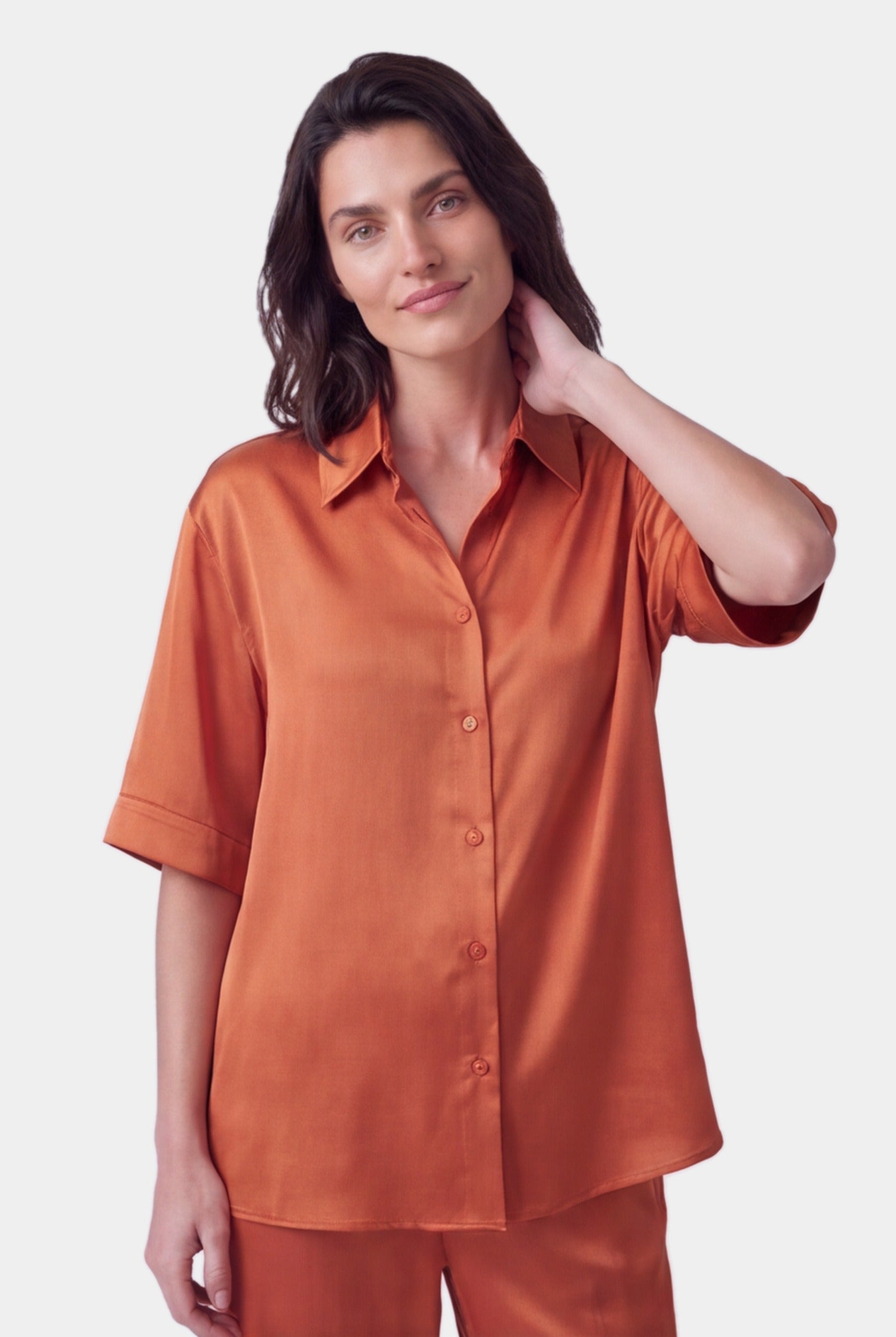 NOKAYA Amber Silk Shirt The Lady