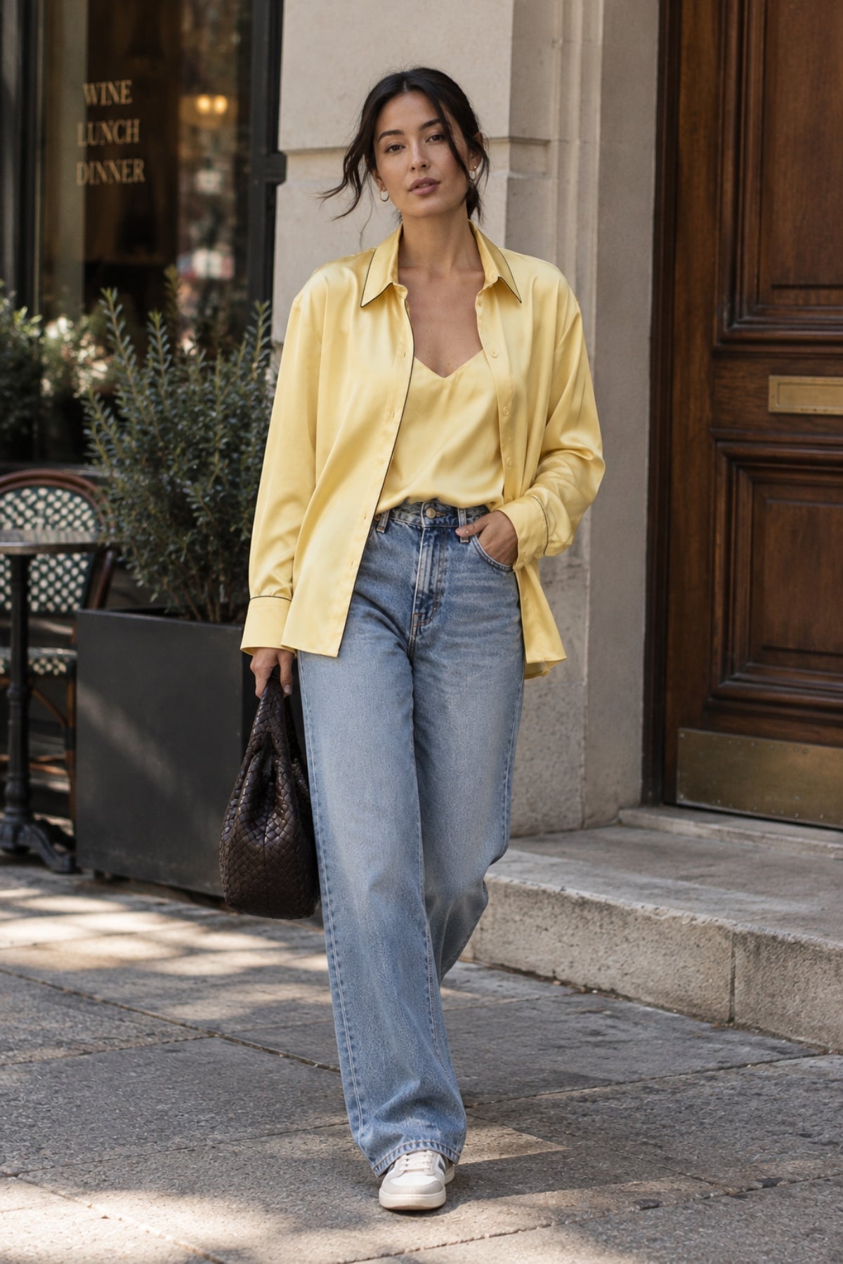 The Lady Silk Camisole Panna Cotta