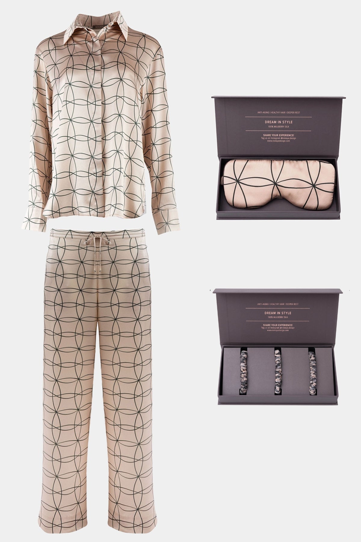 SILK SLEEP & LOUNGE PINK NEO GEO BUNDLE