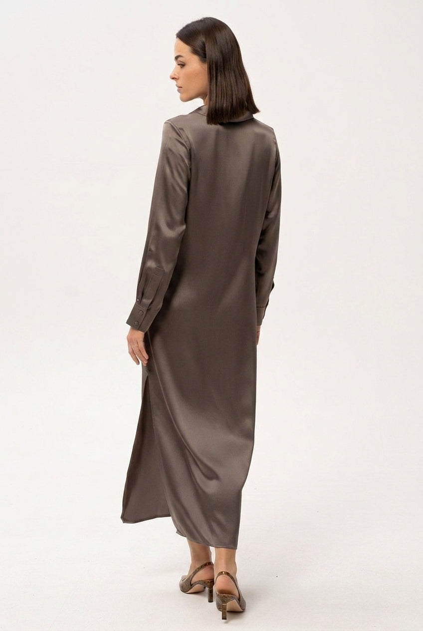 Silk Shirt Dress The Lady