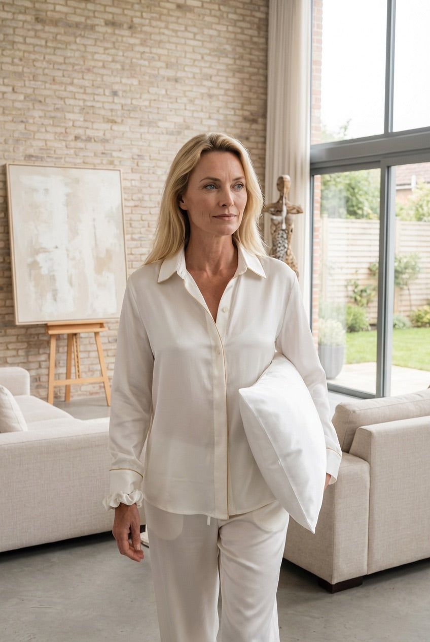 Silk Pillowcase Ivory