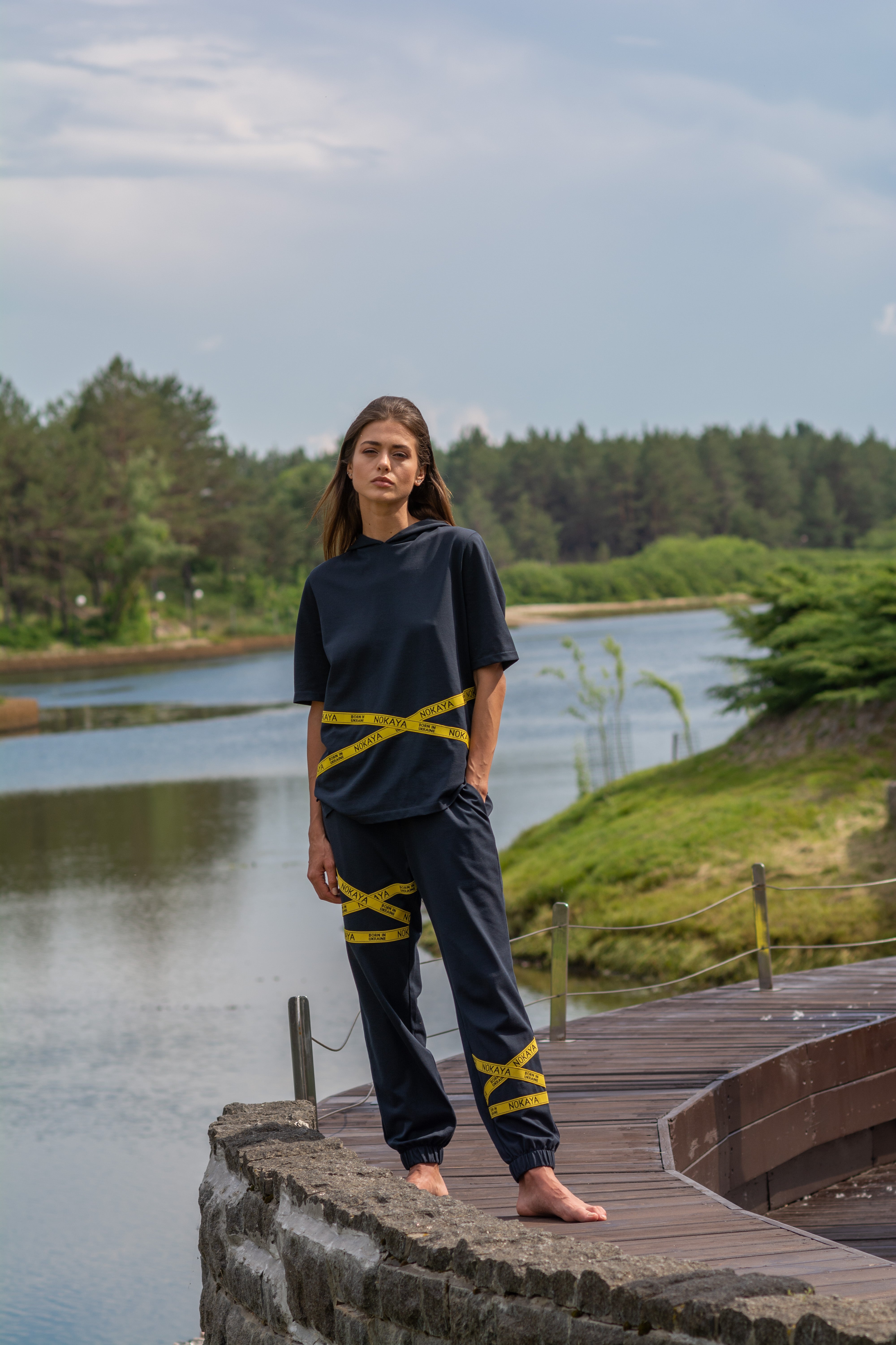 Organic Cotton High Vibe Pants Black