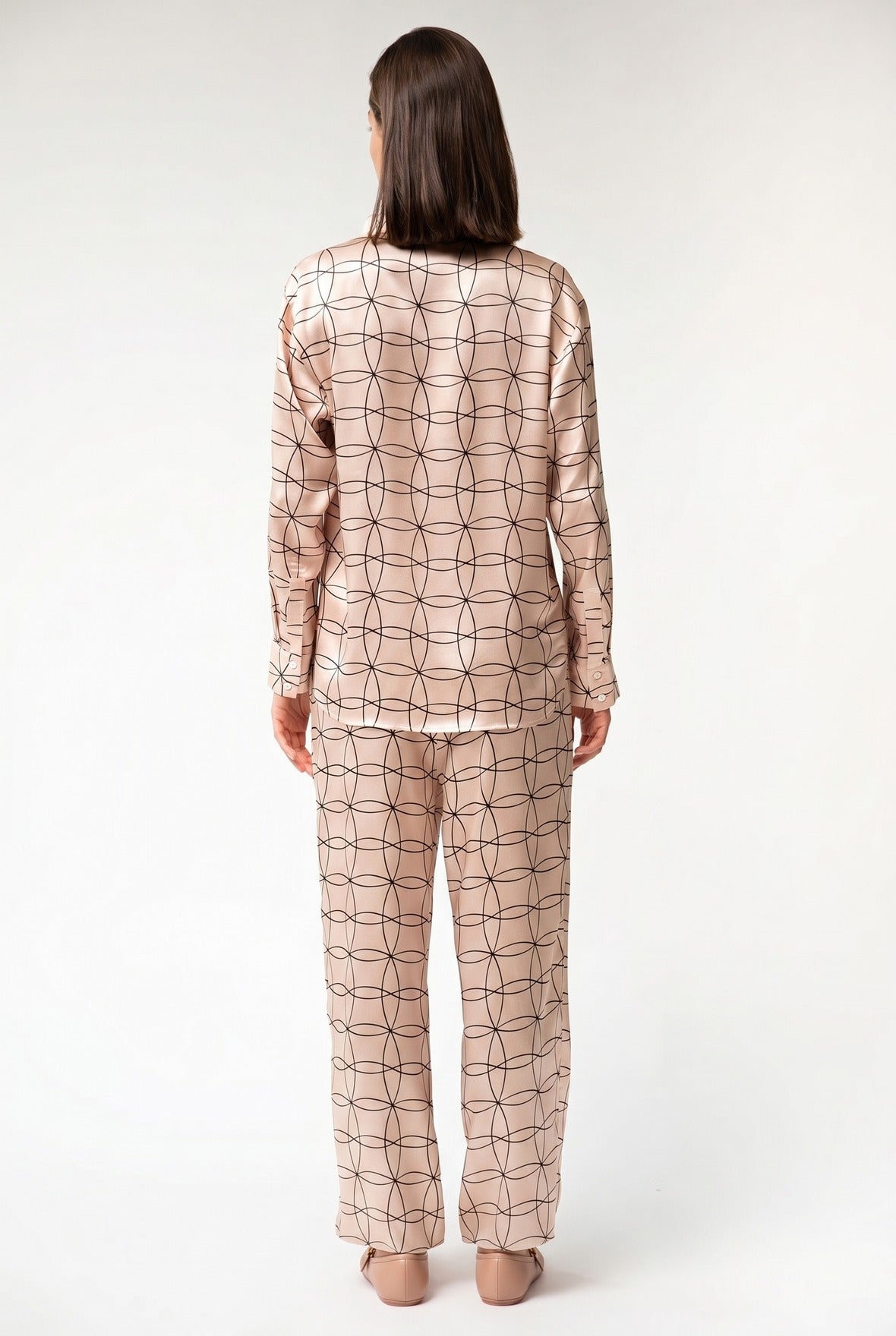 SILK PYJAMAS Pink Neo Geo