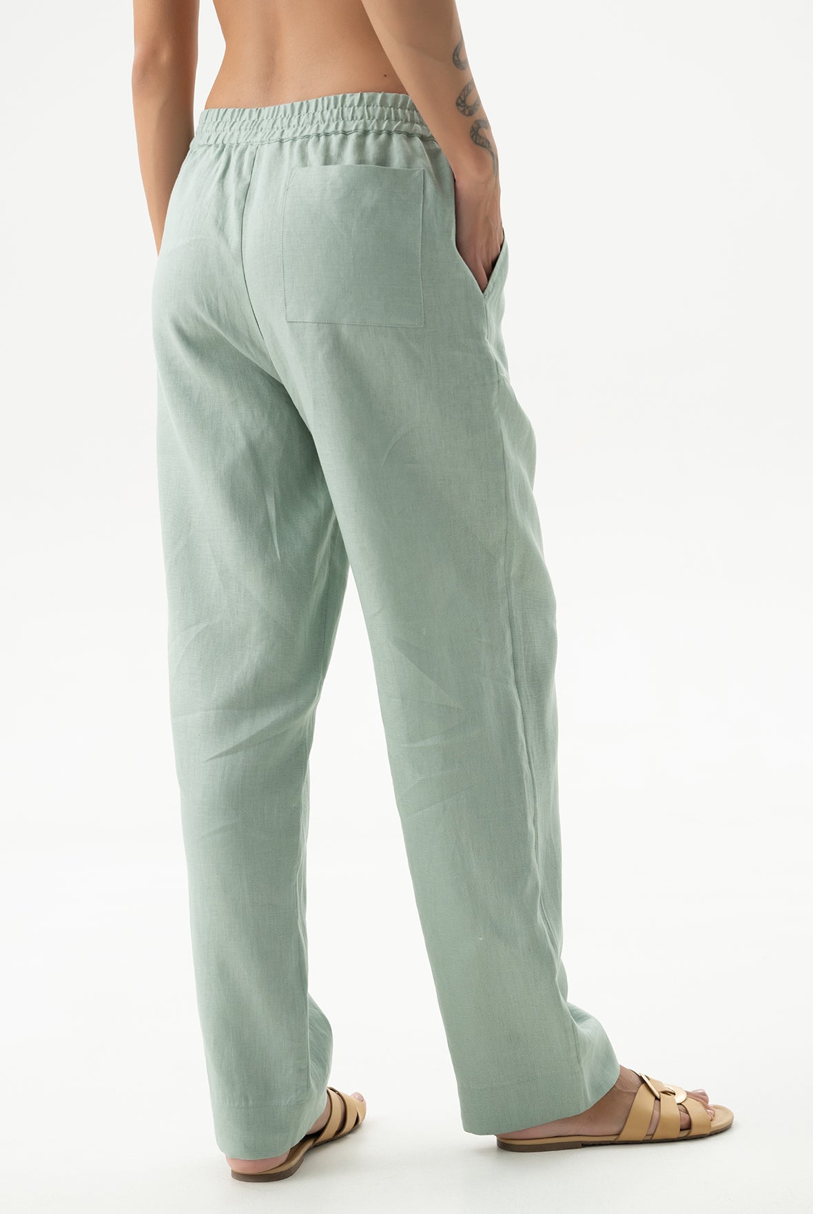 Linen Spirit Pants Sage Green