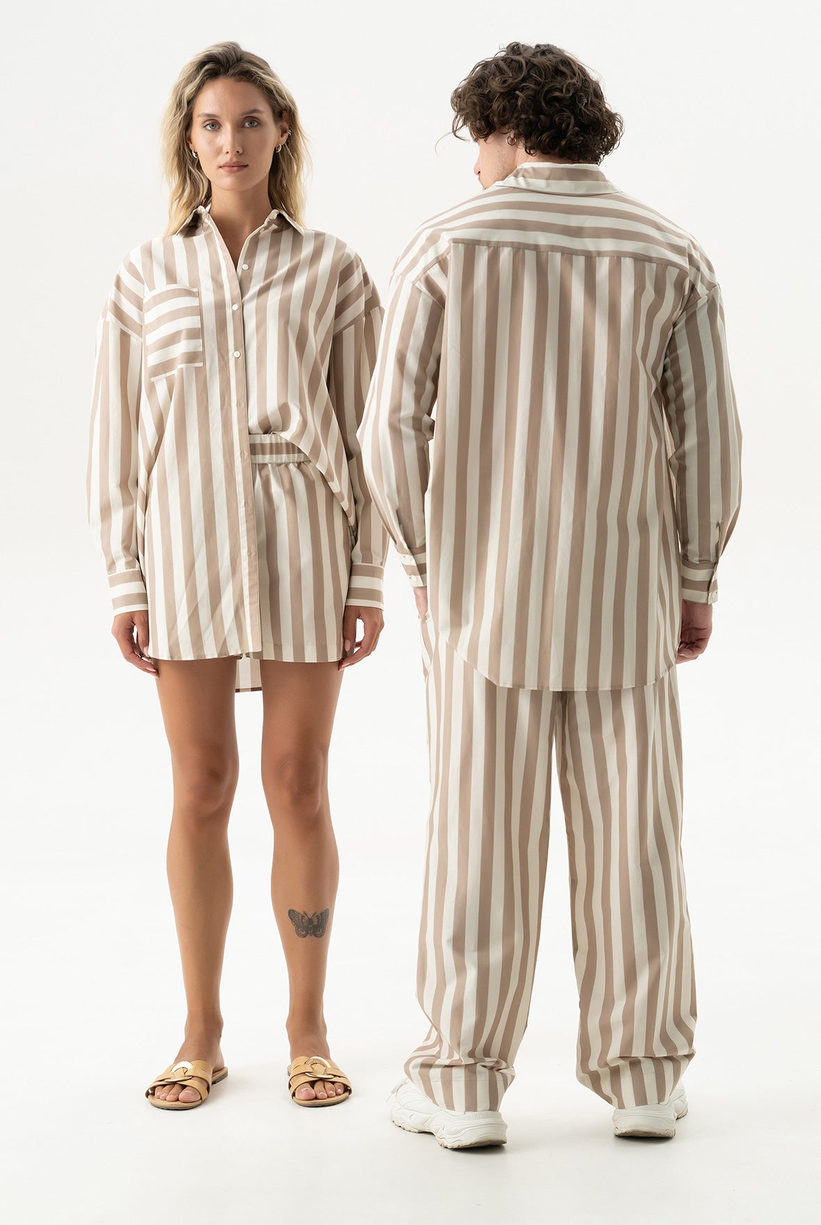 Double-Faced Silk Cotton Shorts main image 1