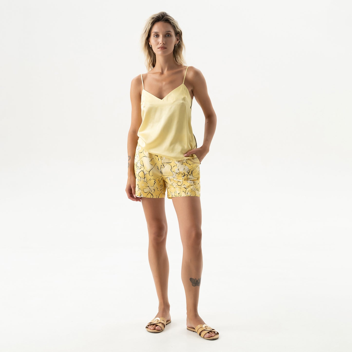 The Lady Silk Camisole Panna Cotta