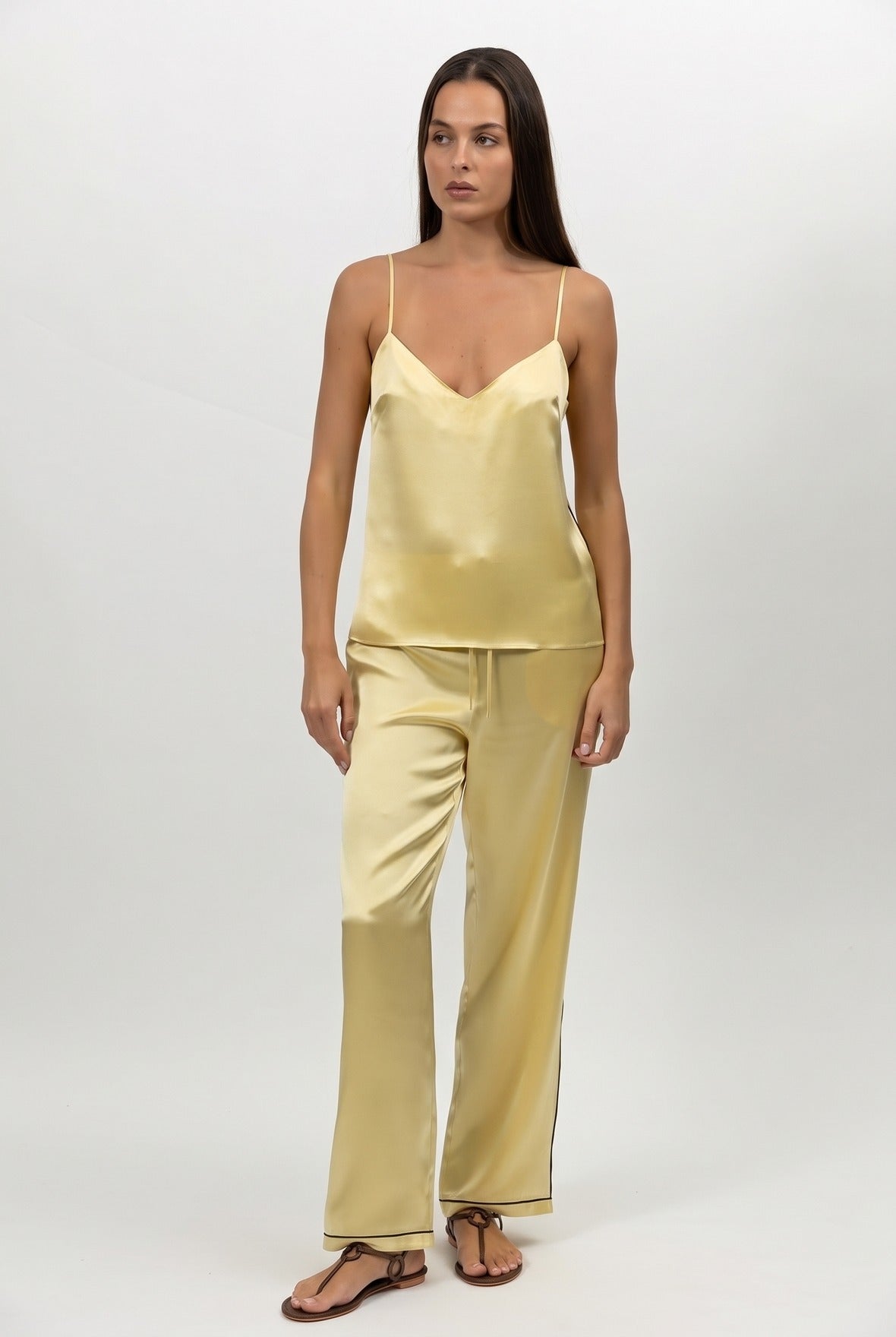 The Lady Silk Camisole Panna Cotta