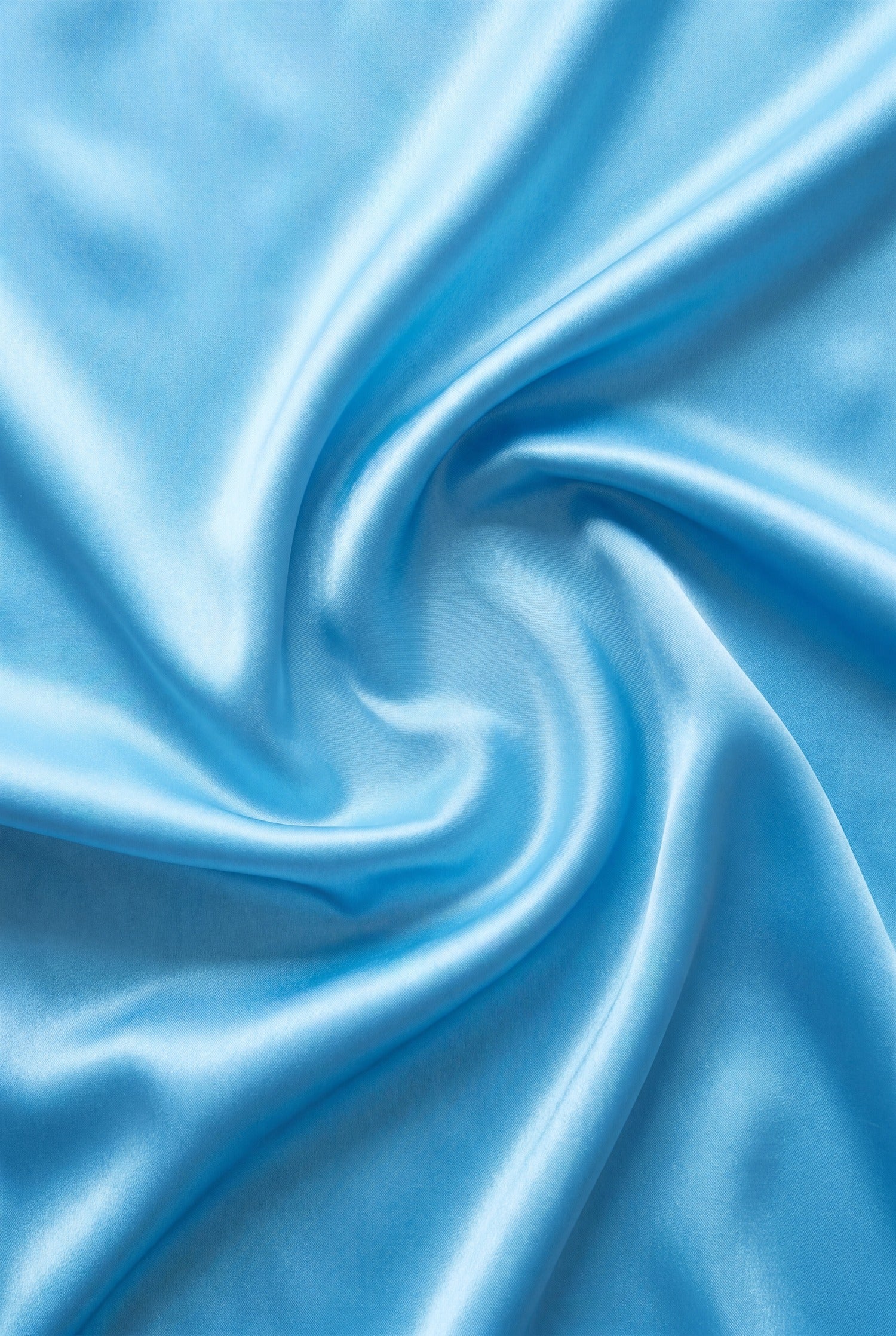 Blue Gleam silk fabric swatch