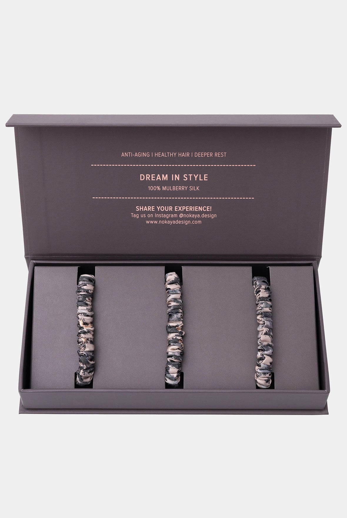 Animal Print scrunchie trio Nokaya.