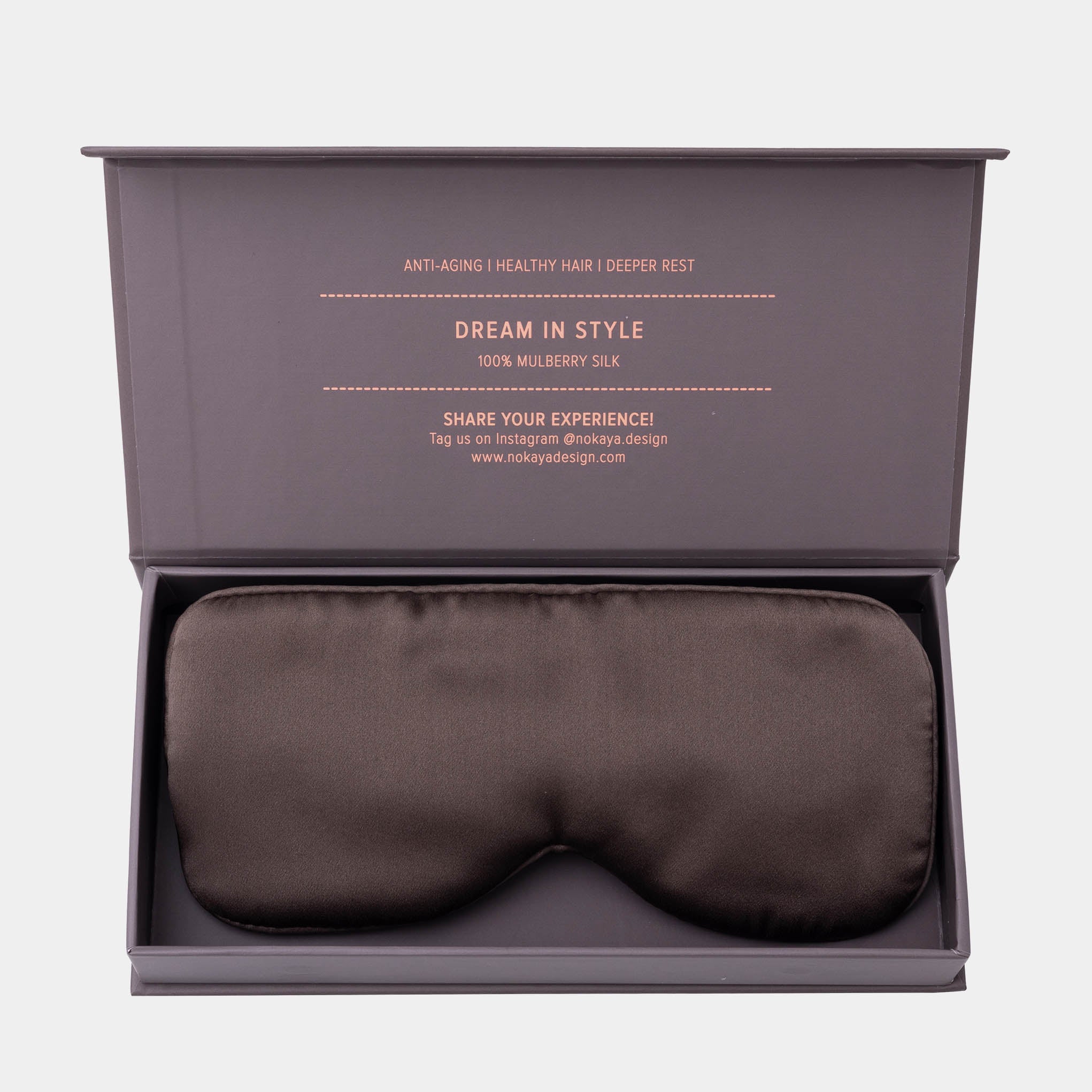 Silk Sleep Mask Future Brown