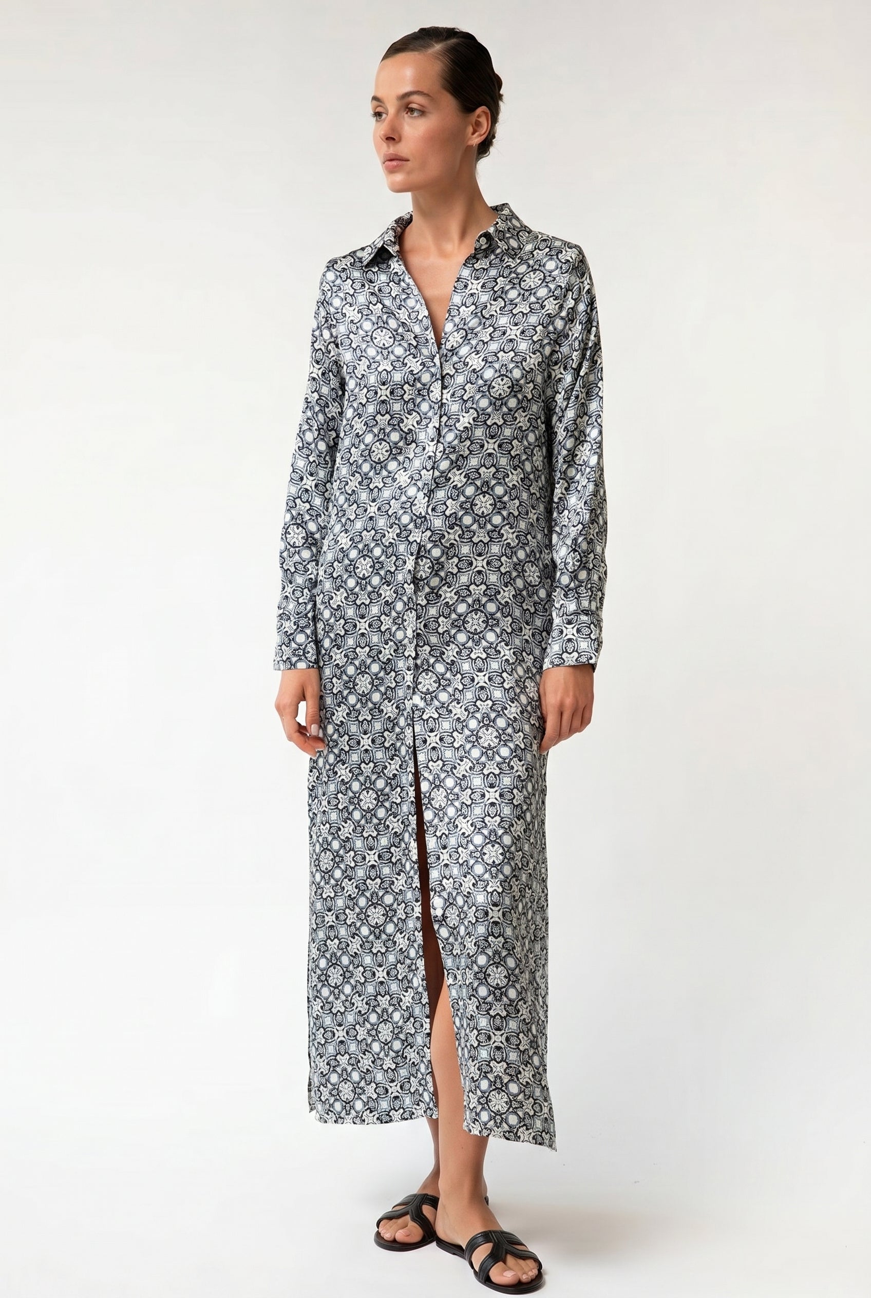 SILK LOUNGEWEAR BLACK CRYSTAL BUNDLE