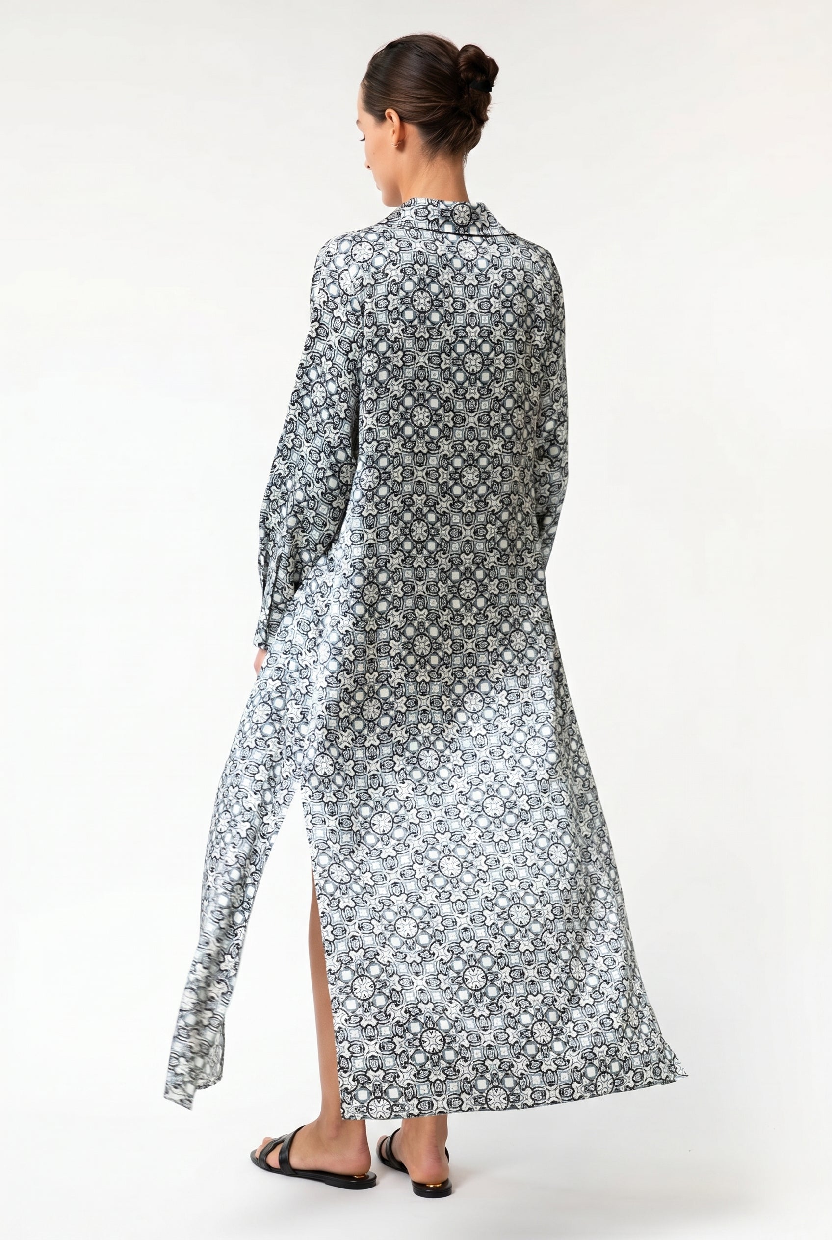SILK LOUNGEWEAR BLACK CRYSTAL BUNDLE