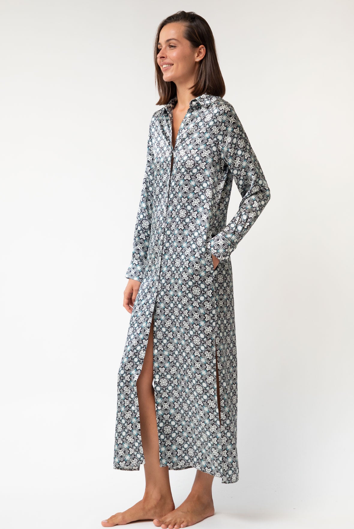 SILK LOUNGEWEAR BLACK CRYSTAL BUNDLE