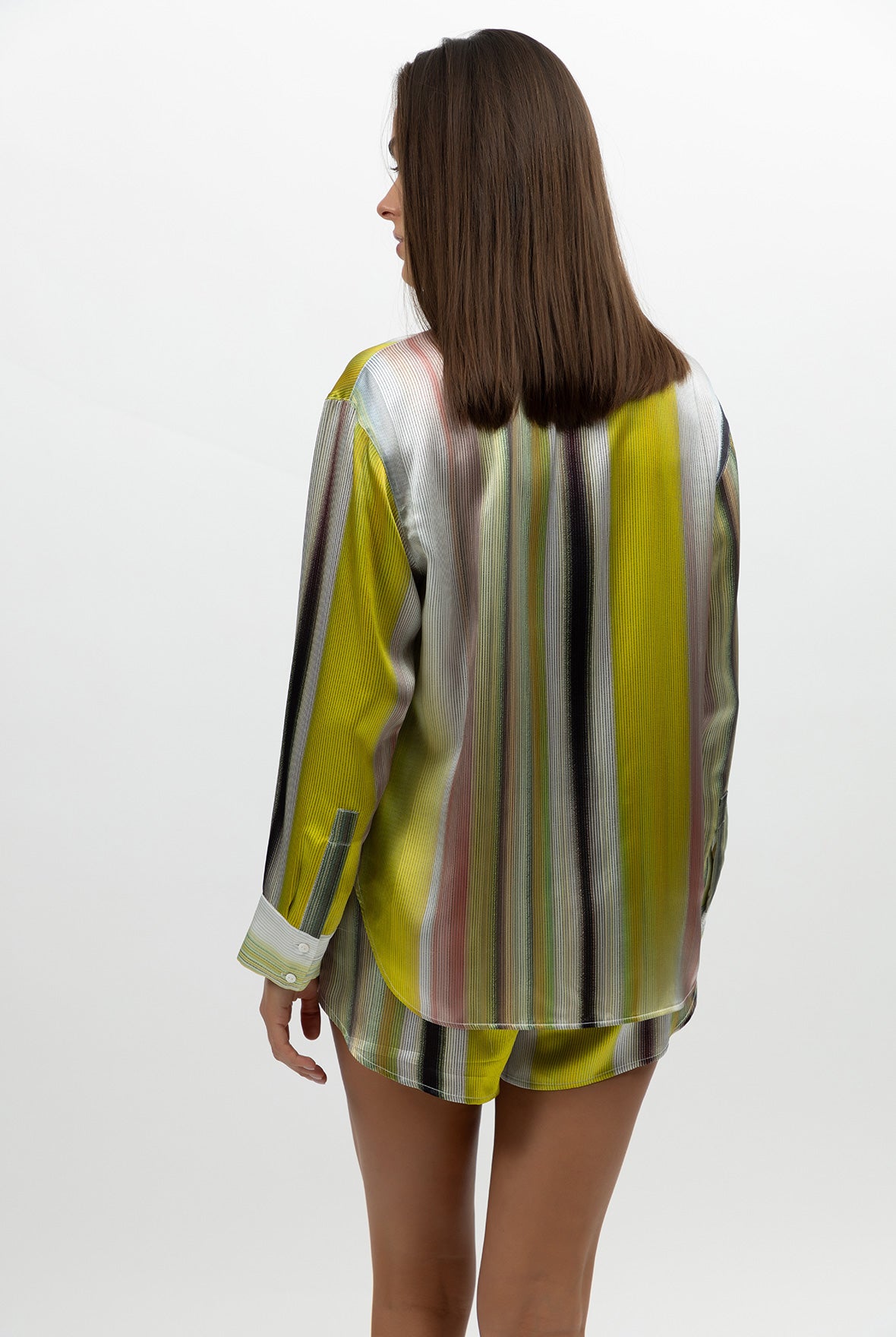 Art Stripes Silk Shorts