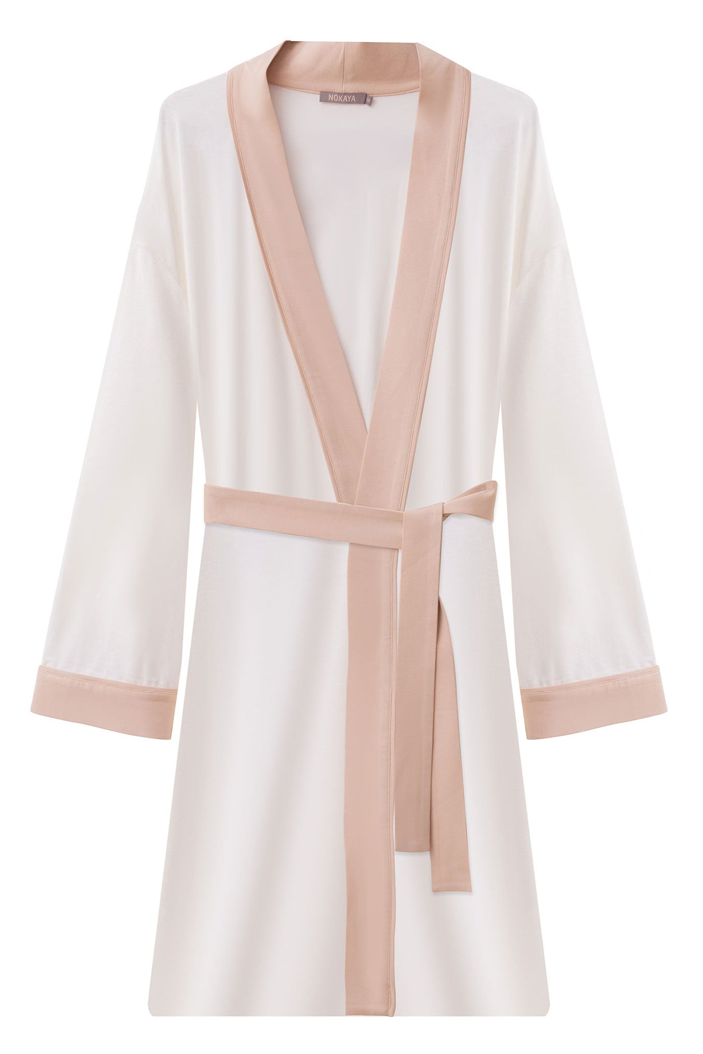 Bamboo Kimono Robe in Unbleached Cotton