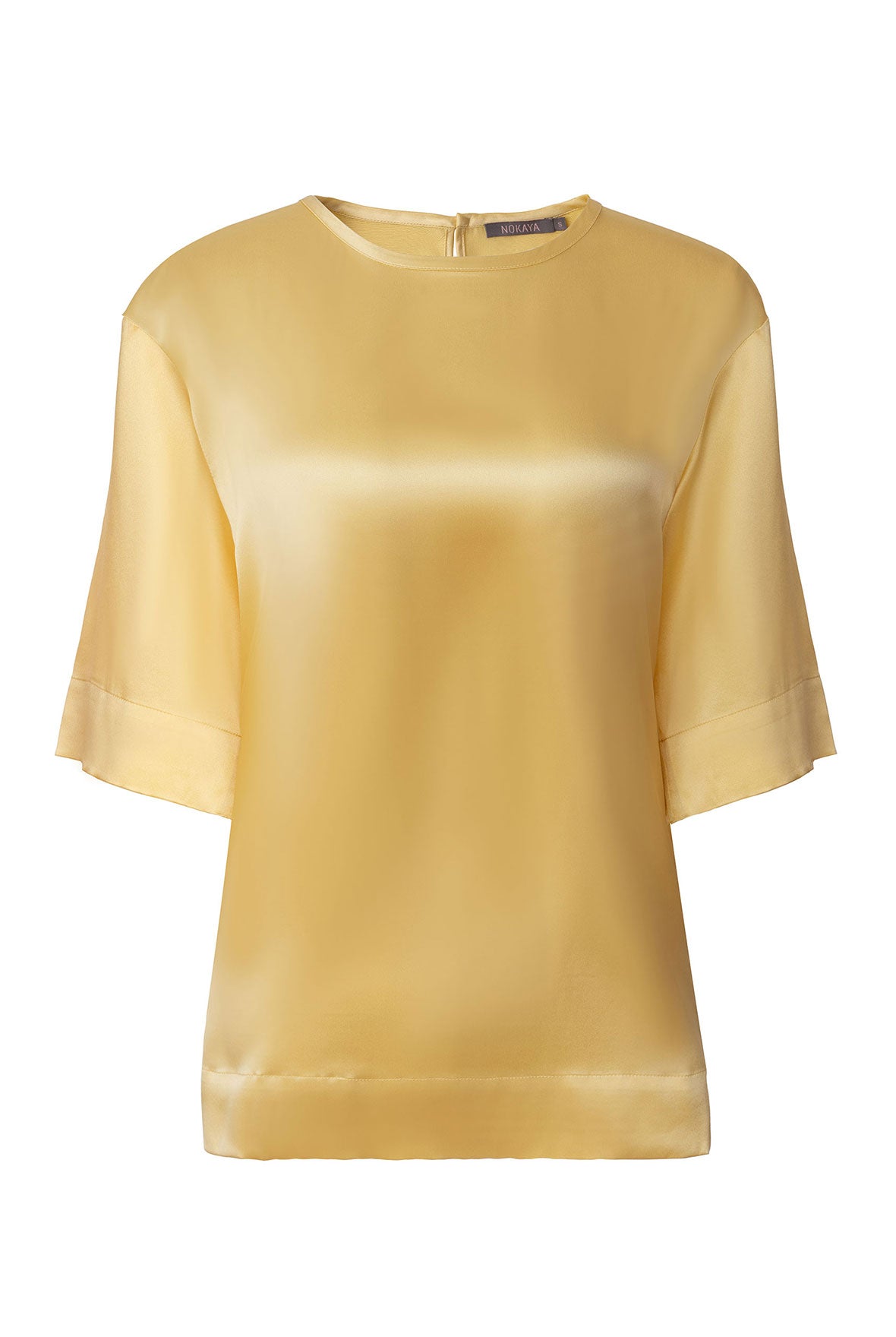 The Lady Silk T-Shirt Panna Cotta