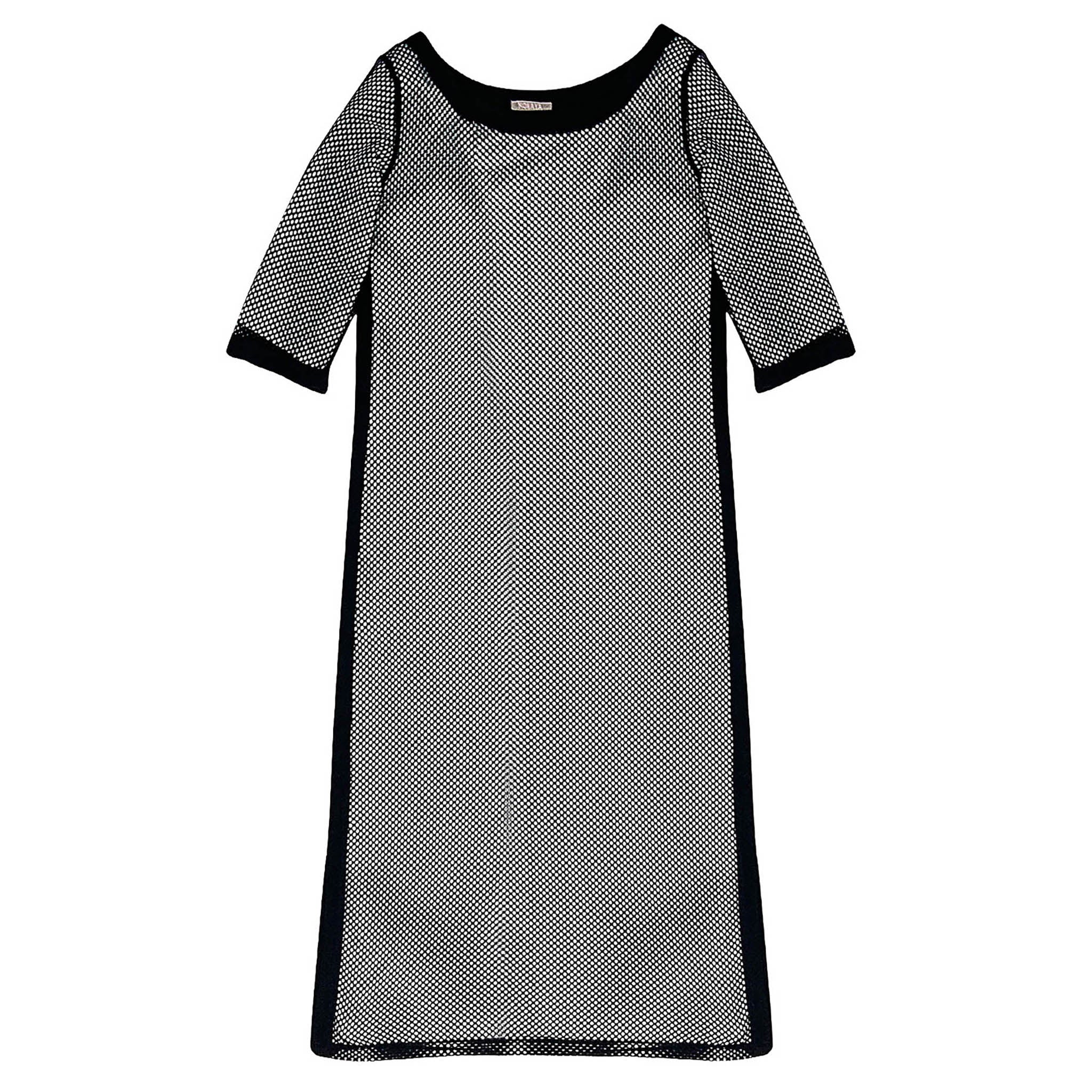 Stylish Daring Net black dress is perfect for layering over a swimsuit.