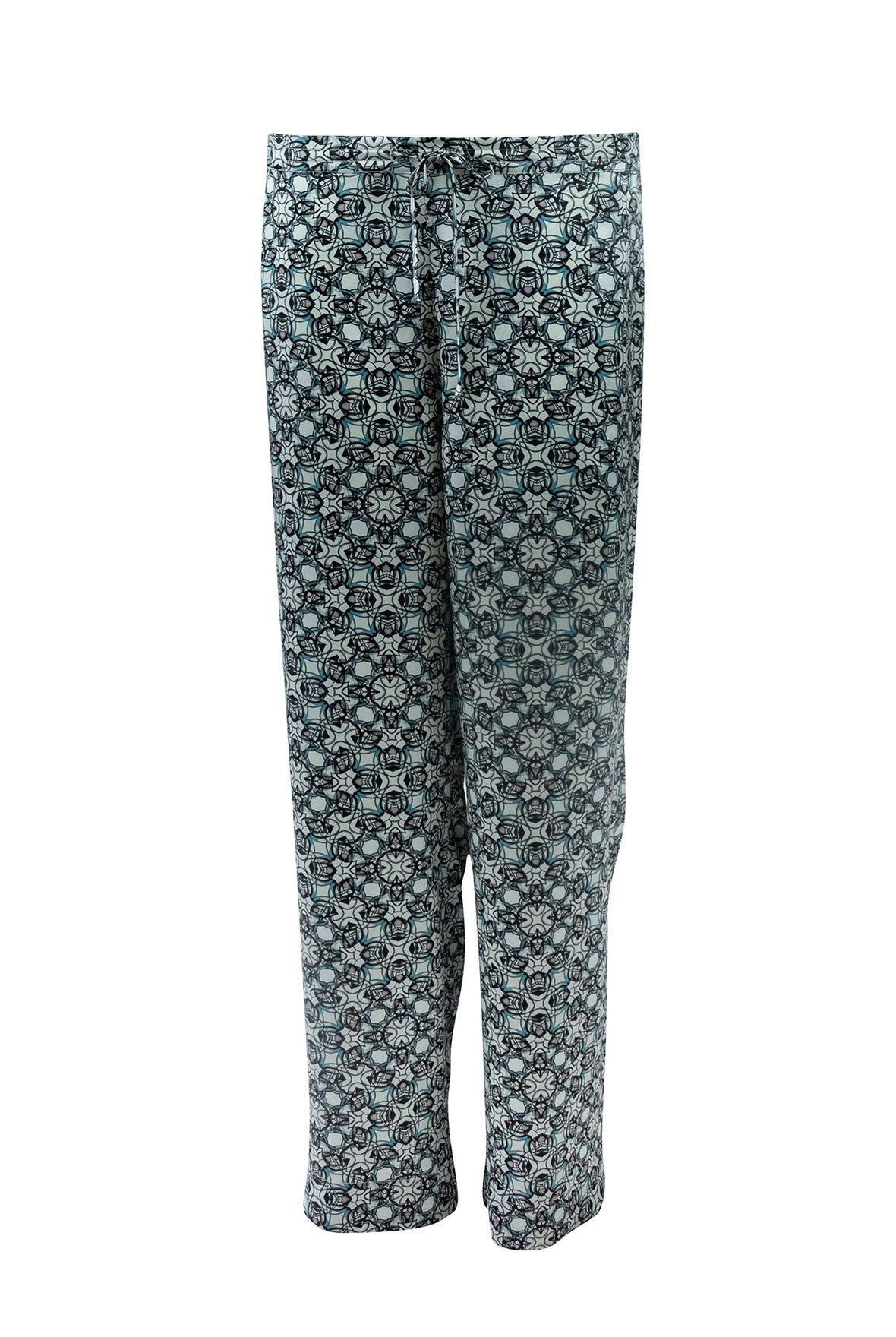 Black Crystal Neo Geo Silk Pyjama Pants