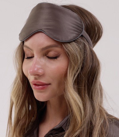 Silk Sleep Mask Future Brown