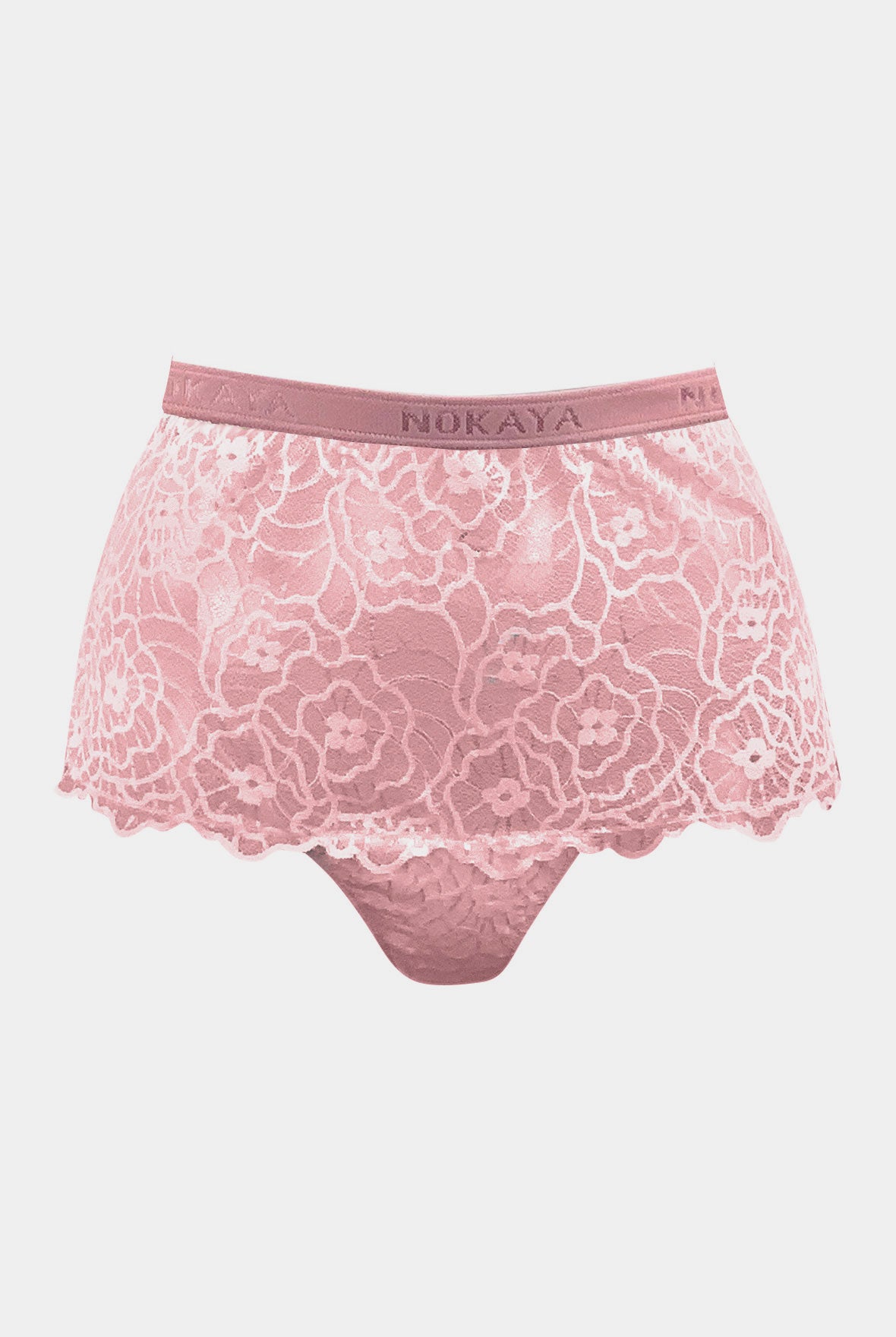 Born in Ukraine High Waist Lace Briefs Pink