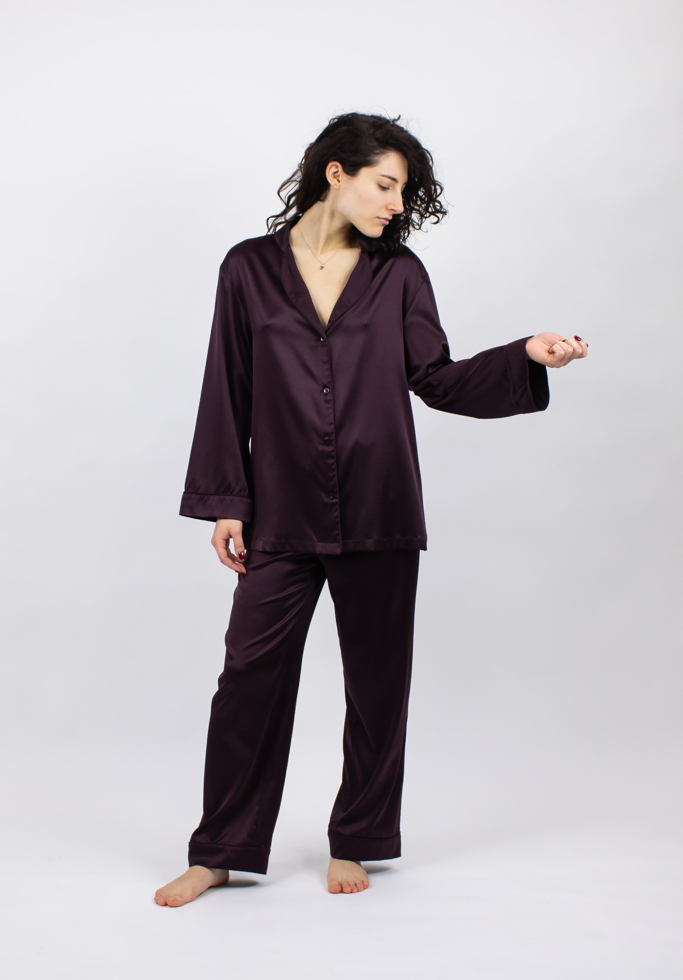 The Lady Silk Pyjama Shirt