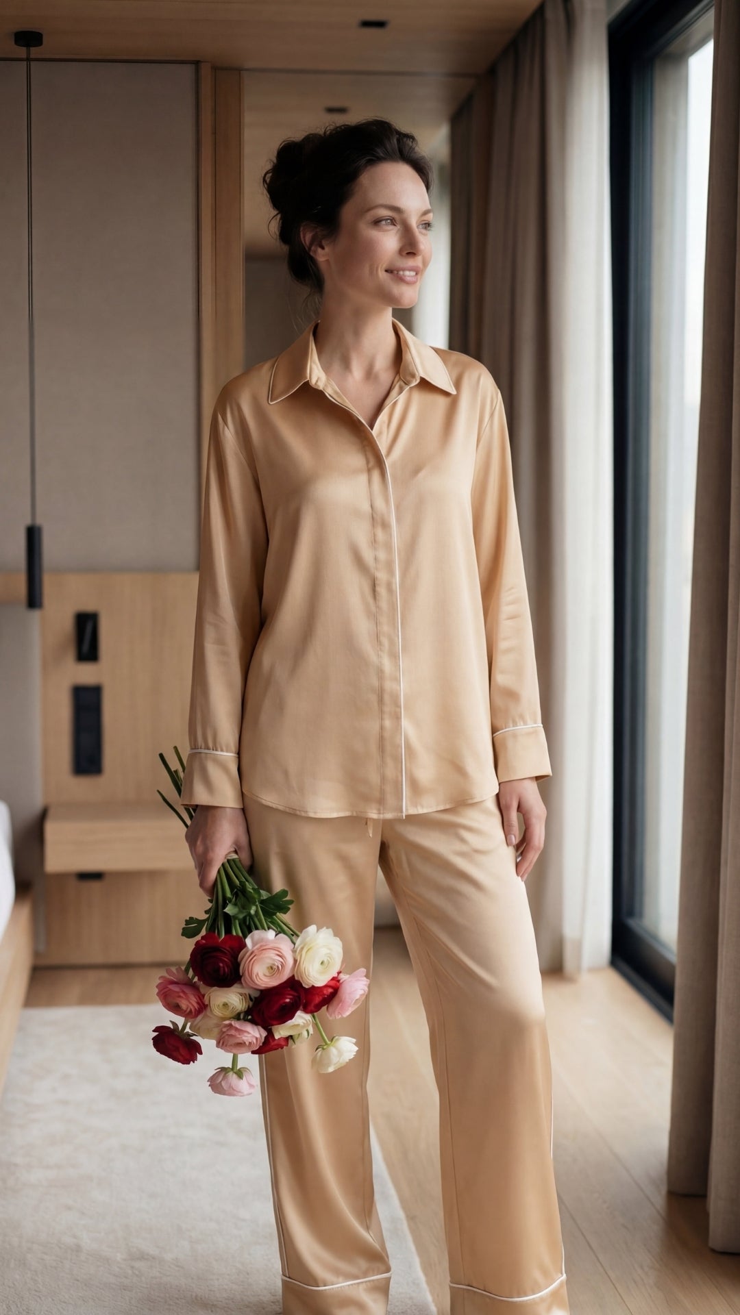 The Lady Silk Set Caramel