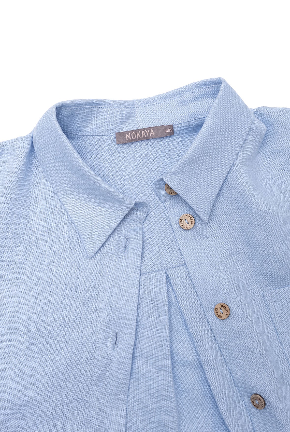 Blue Heavy Linen Shirt Perfect Days