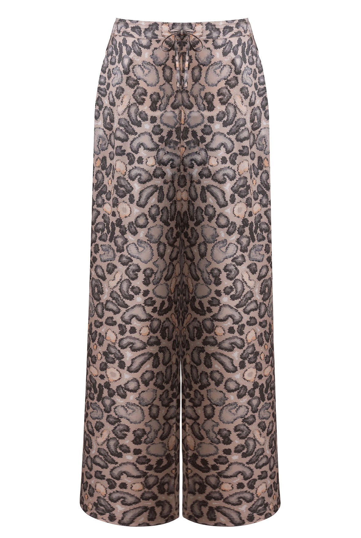 Silk Pants Animal Print