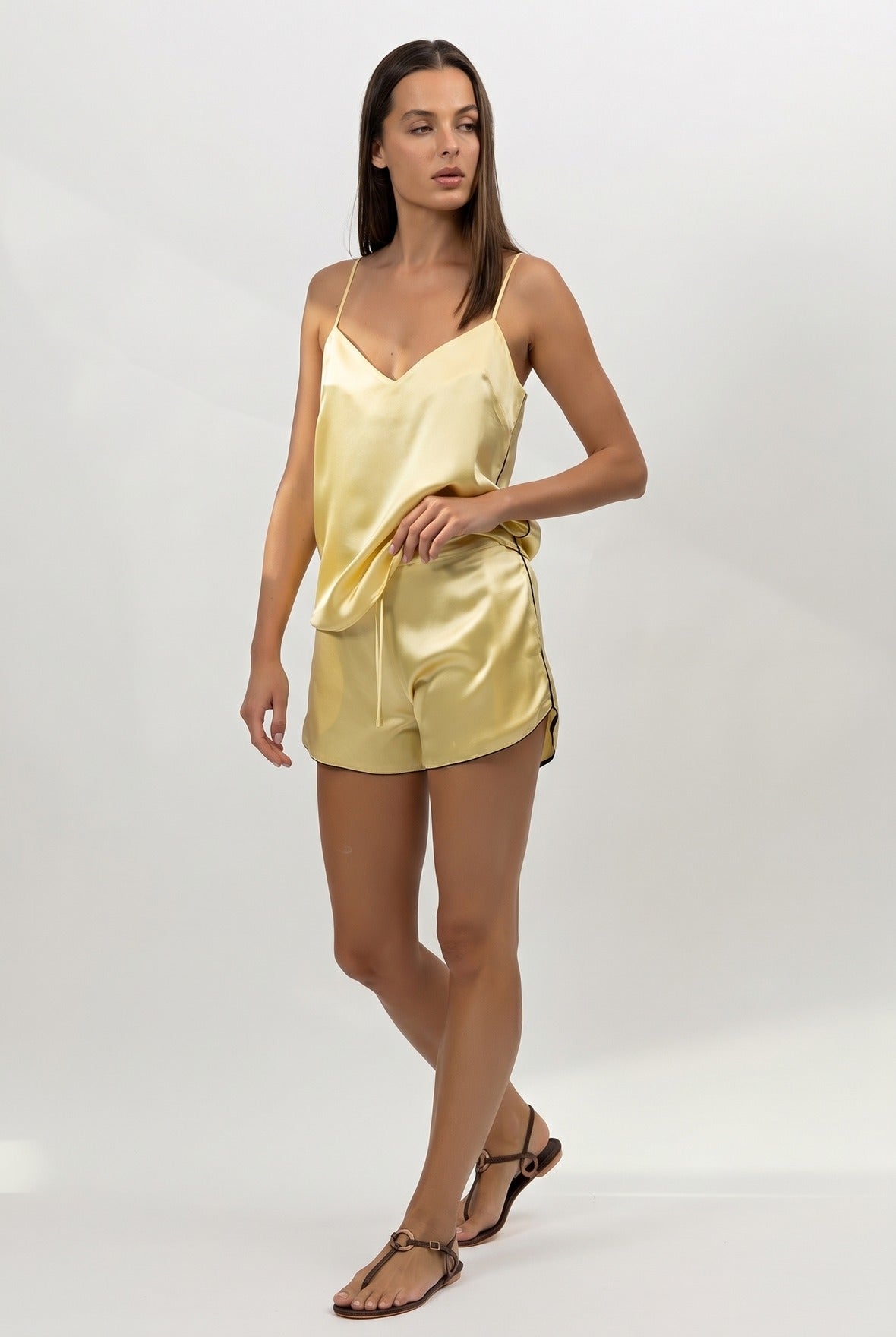 The Lady Silk Camisole Panna Cotta