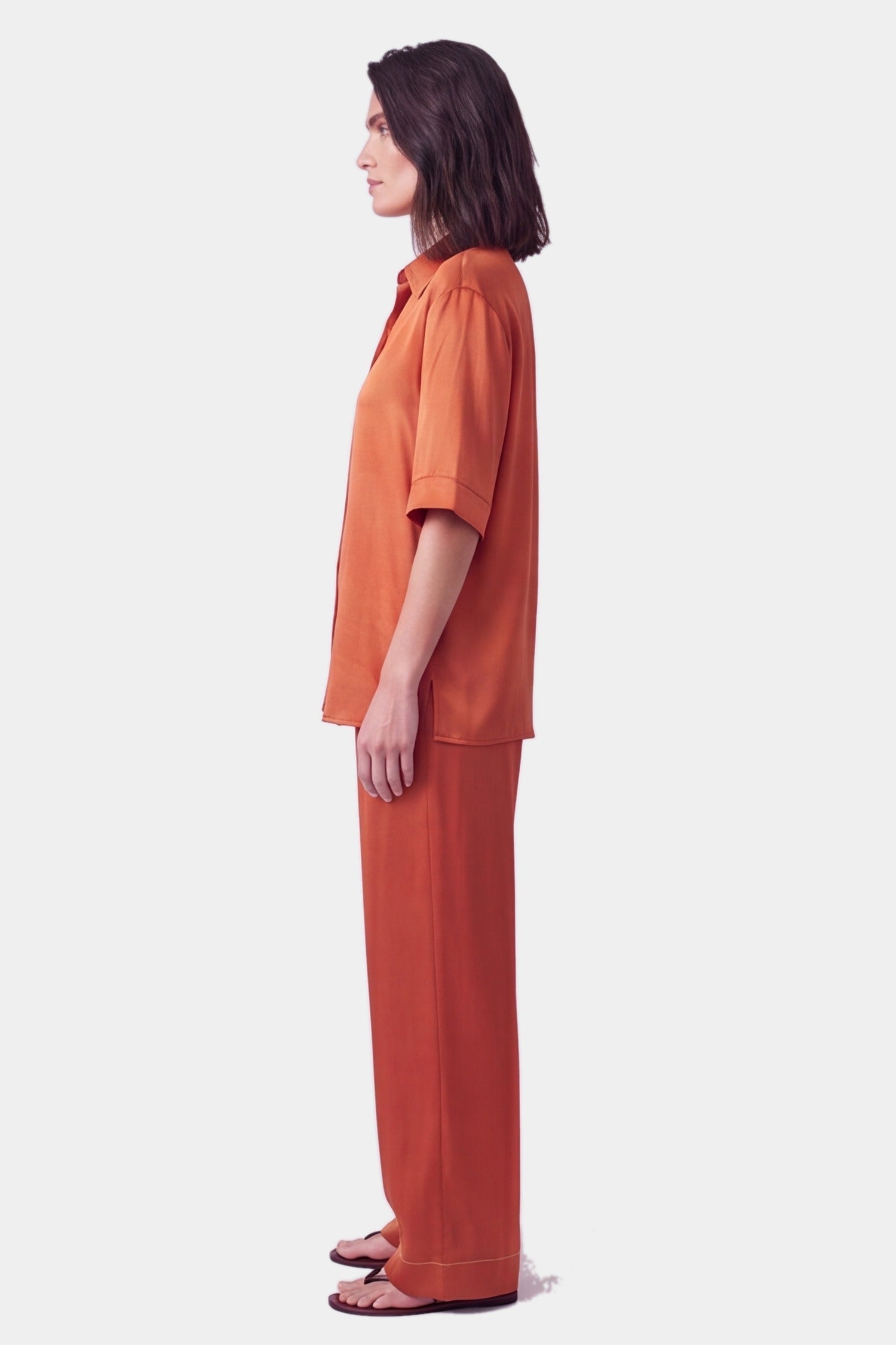 NOKAYA Amber silk co-ord The Lady, side
