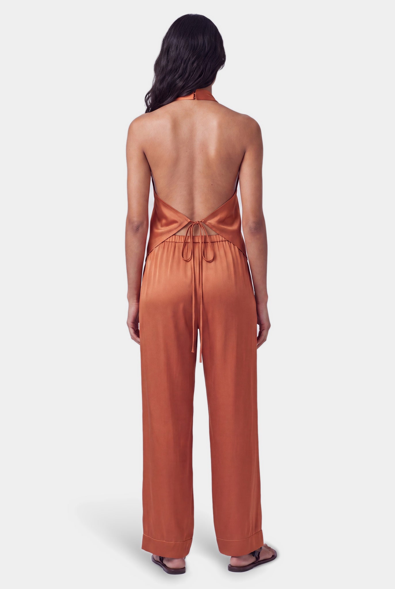Amber Silk Trousers The Lady
