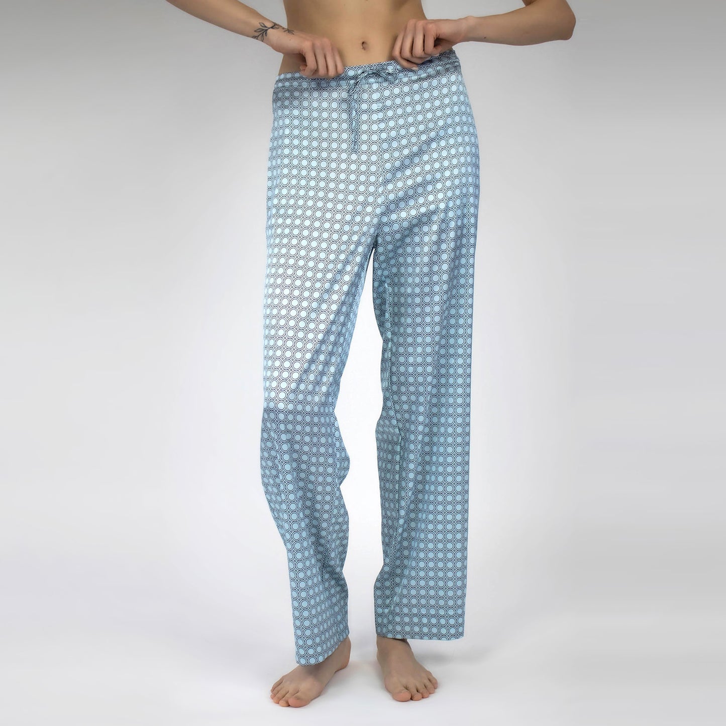 Silk payama pants and short for sleep Nokaya