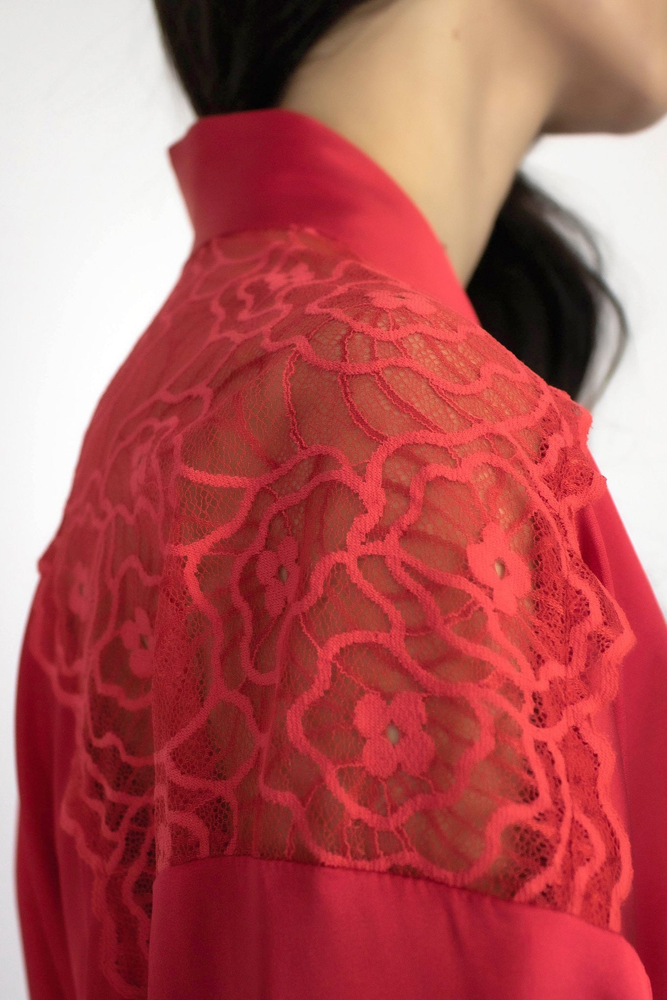 Good Girl Gone Bad Silk Kimono Robe Red