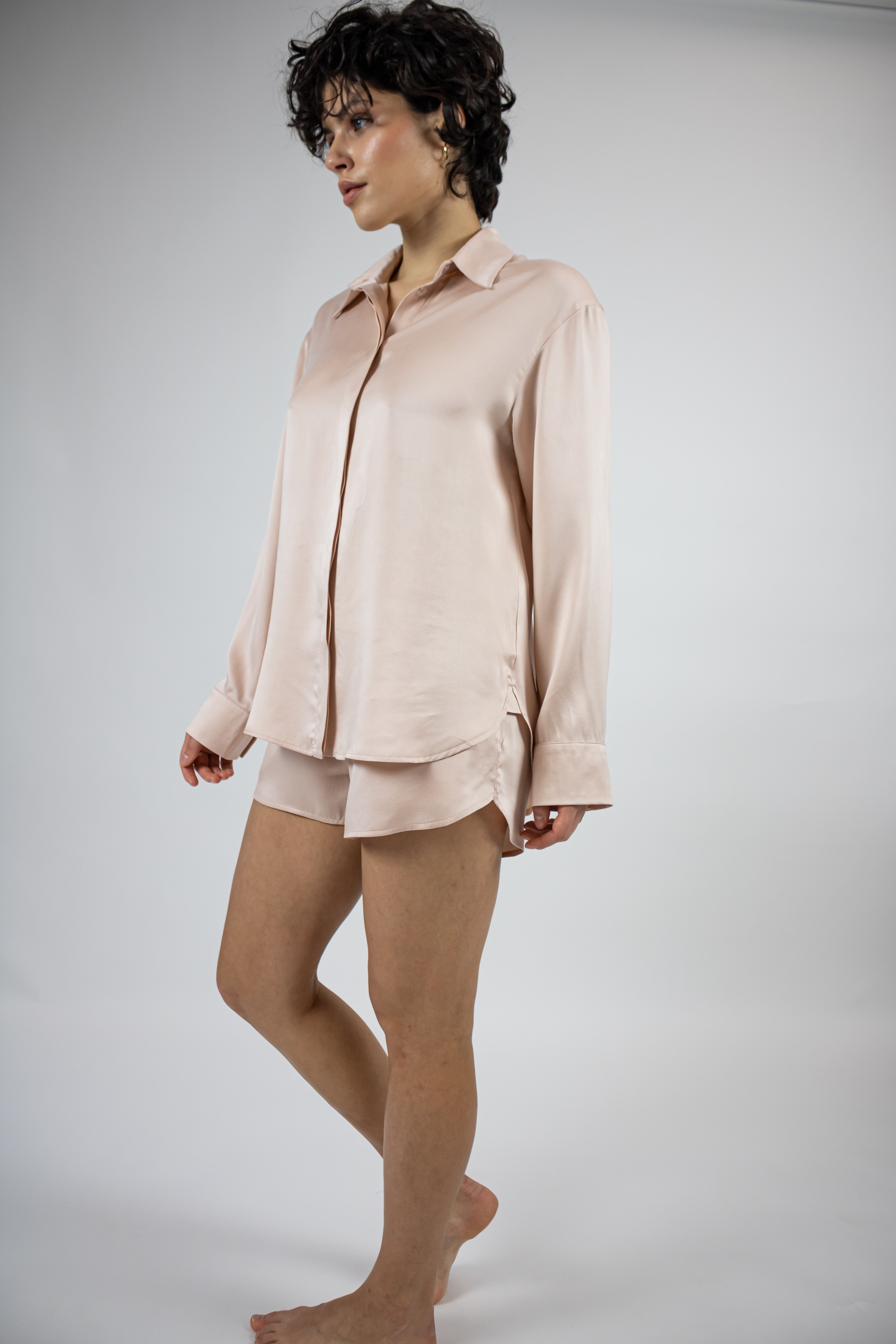 Silk Dreamscape Shorts Transcendent Pink