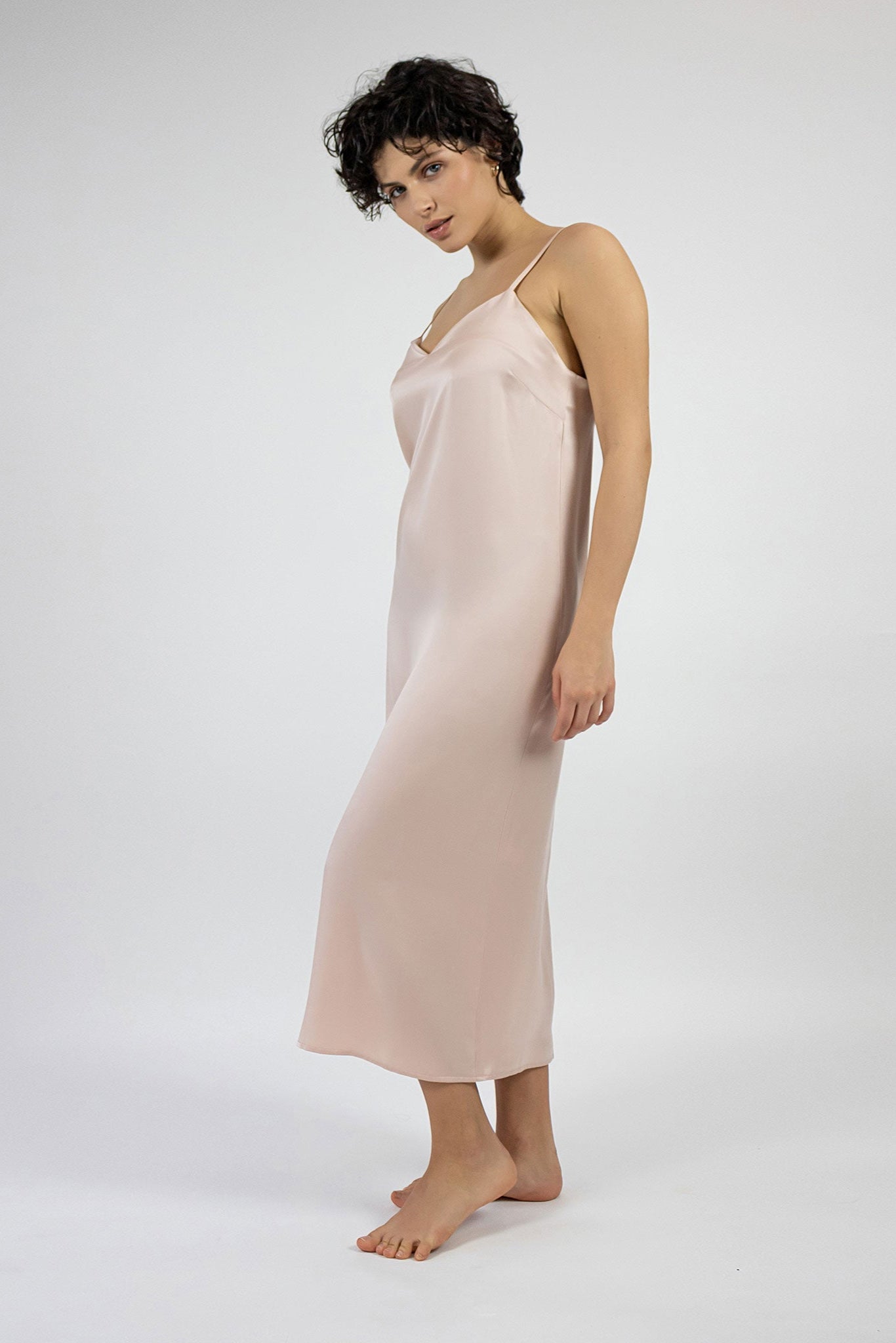 Dreamscape Long Slip Dress Silk