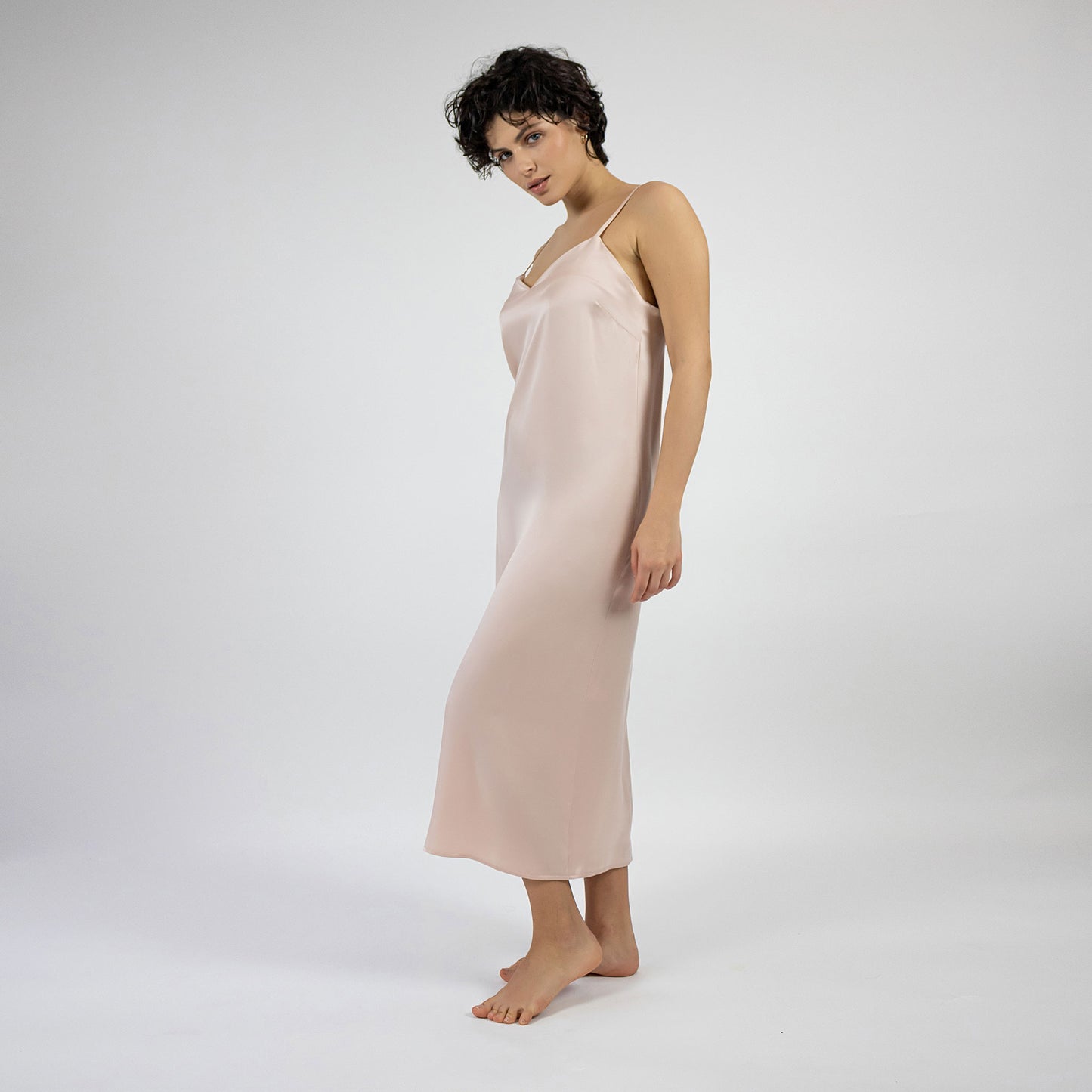 Dreamscape Long Slip Dress Silk