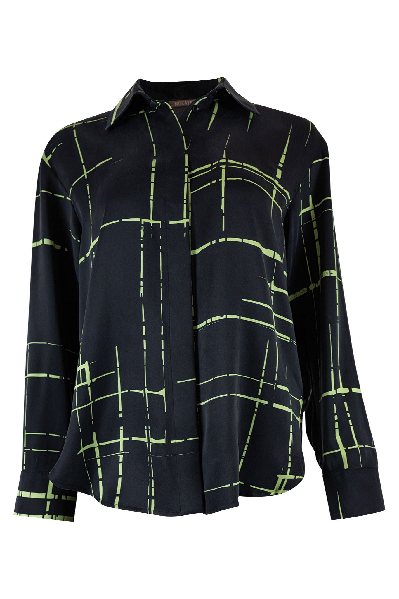 New collection with delicate details. Silk Dreamscape Shirt crafted from 100% SILK. All garments are cold-washed. Machine-washing friendly.