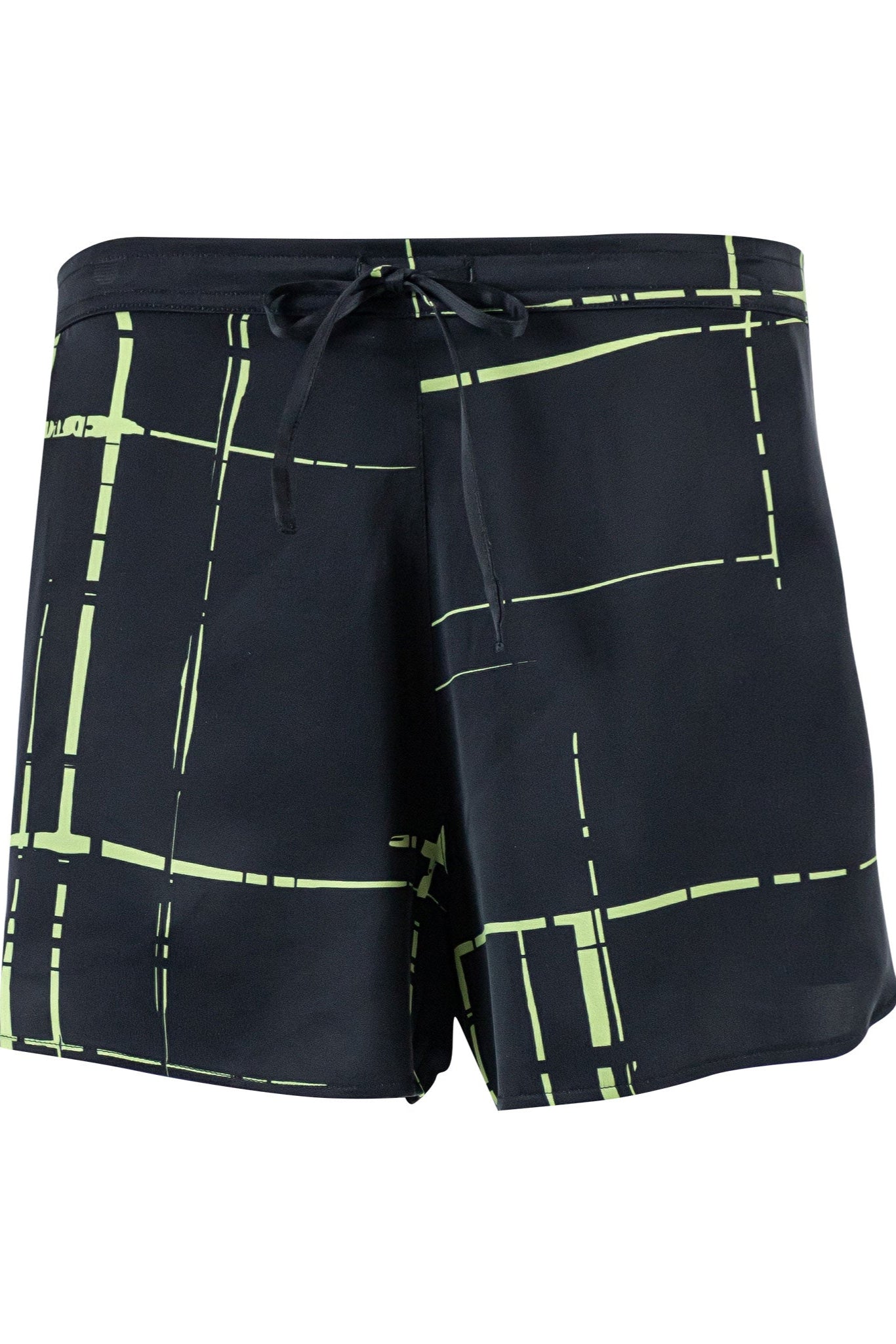 Silk Dreamscape Shorts. All garments are cold-washed. Machine-washing friendly.
