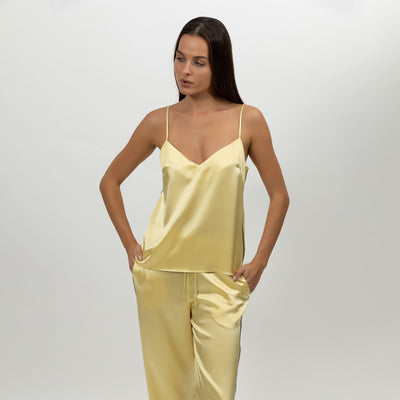 The Lady Silk Camisole Panna Cotta